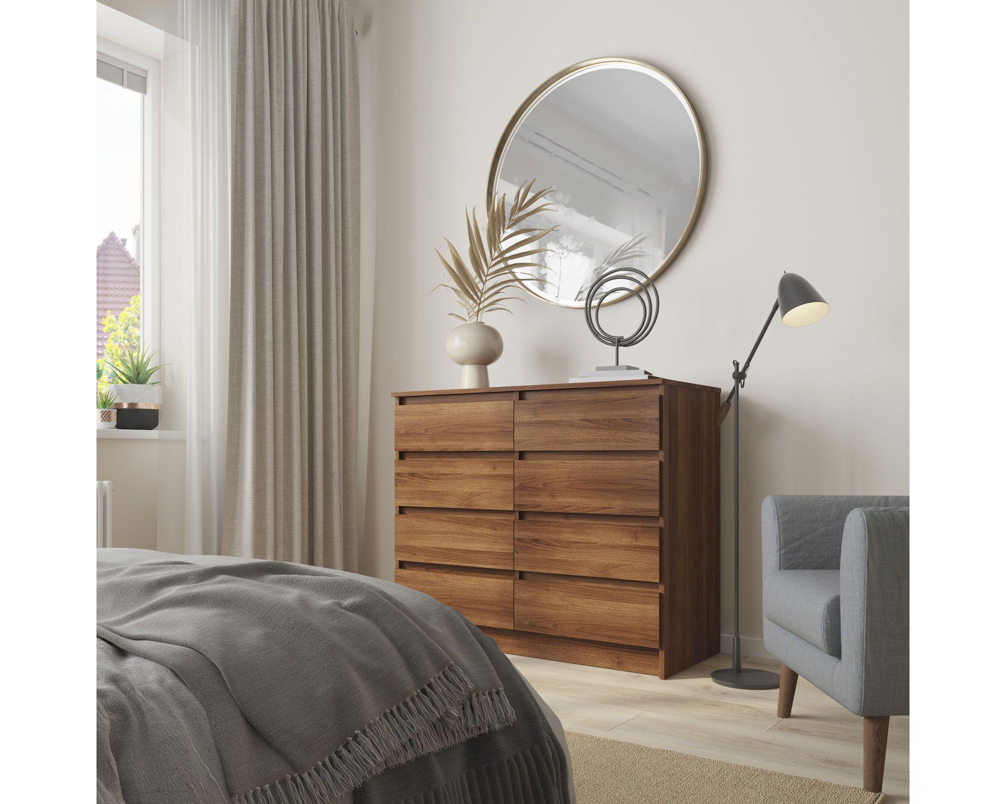 Cómoda austria 8 cajones nogal Cic-3