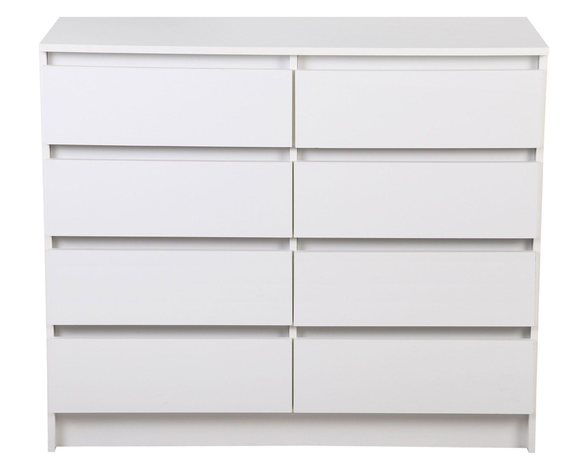 Cómoda austria 8 cajones blanco Cic-0