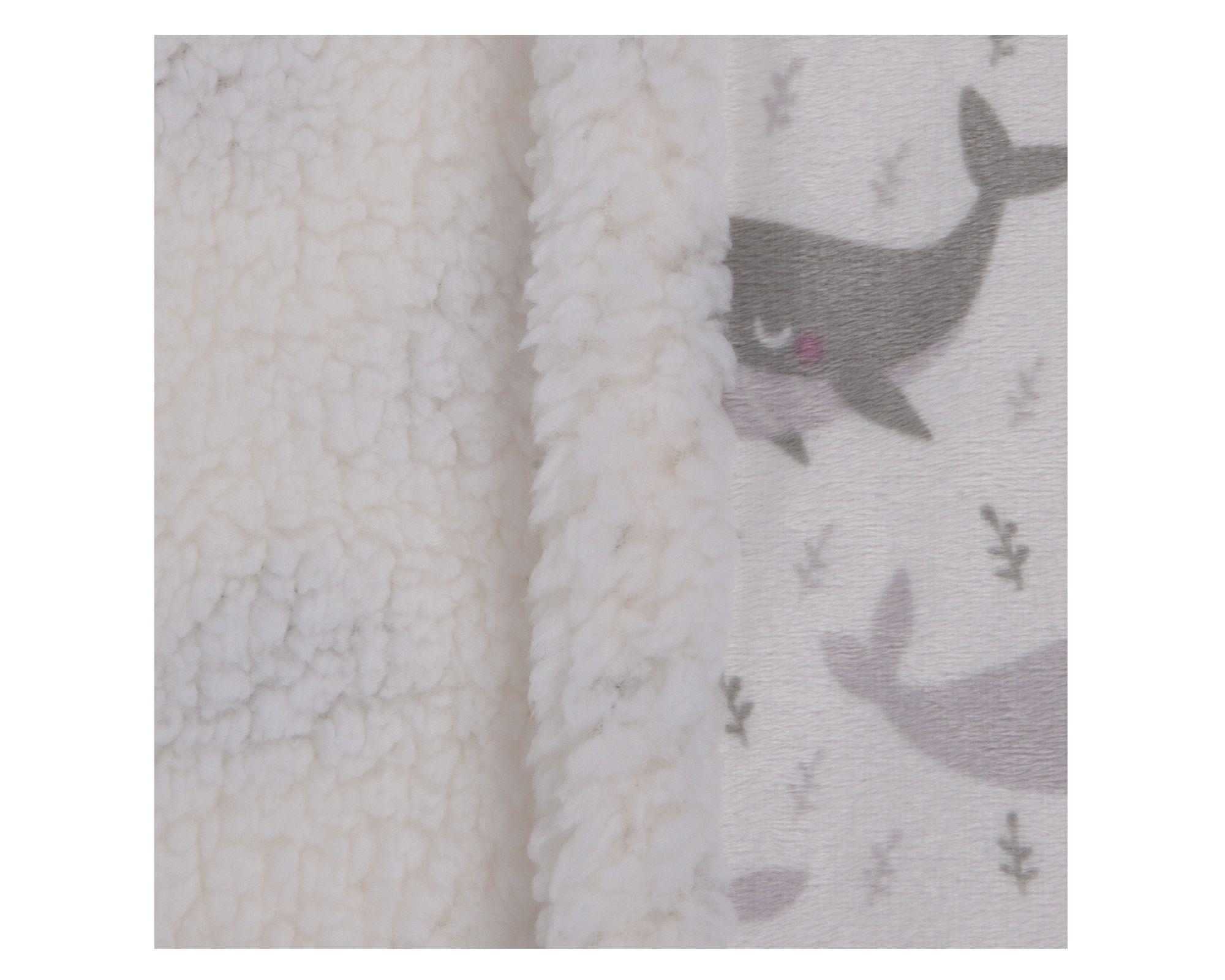 Manta 125x150 cm Sherpa Kids Whale-2