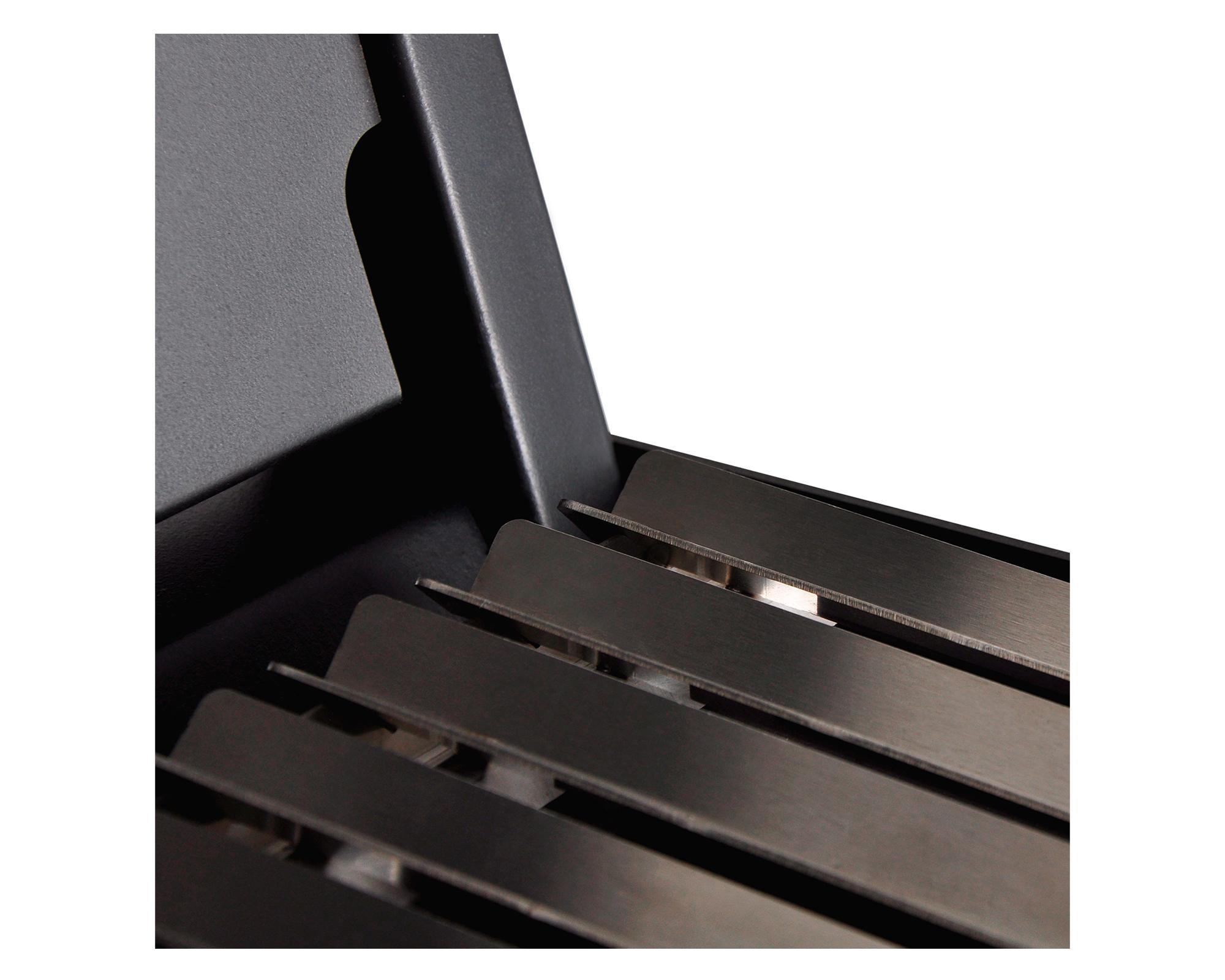 Parrilla a carbón Block Grill 750 negro/inox-3