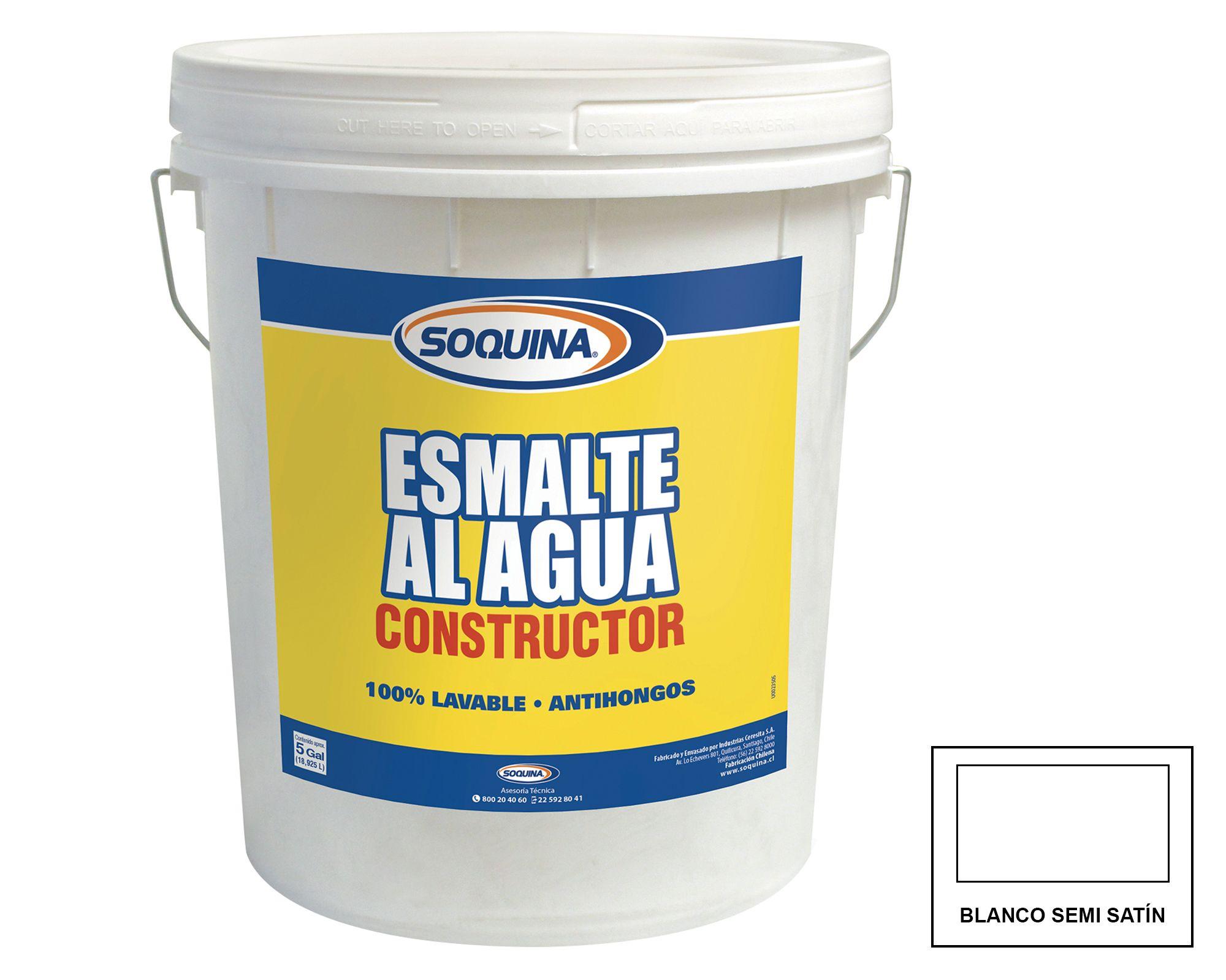 Esmalte al agua 4 gl Constructor amarillo semi satín-0