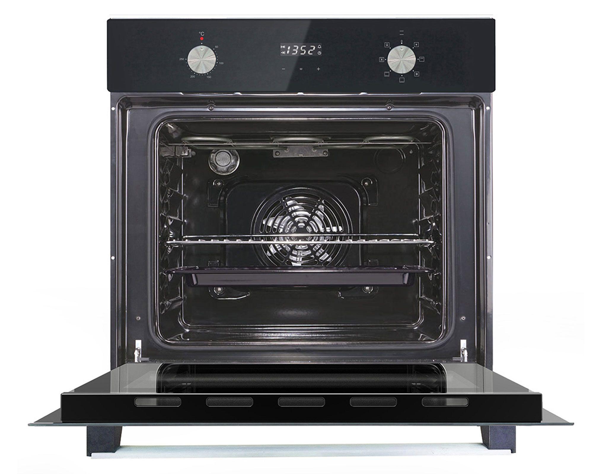 Horno eléctrico empotrable 56 litros negro Groner-2