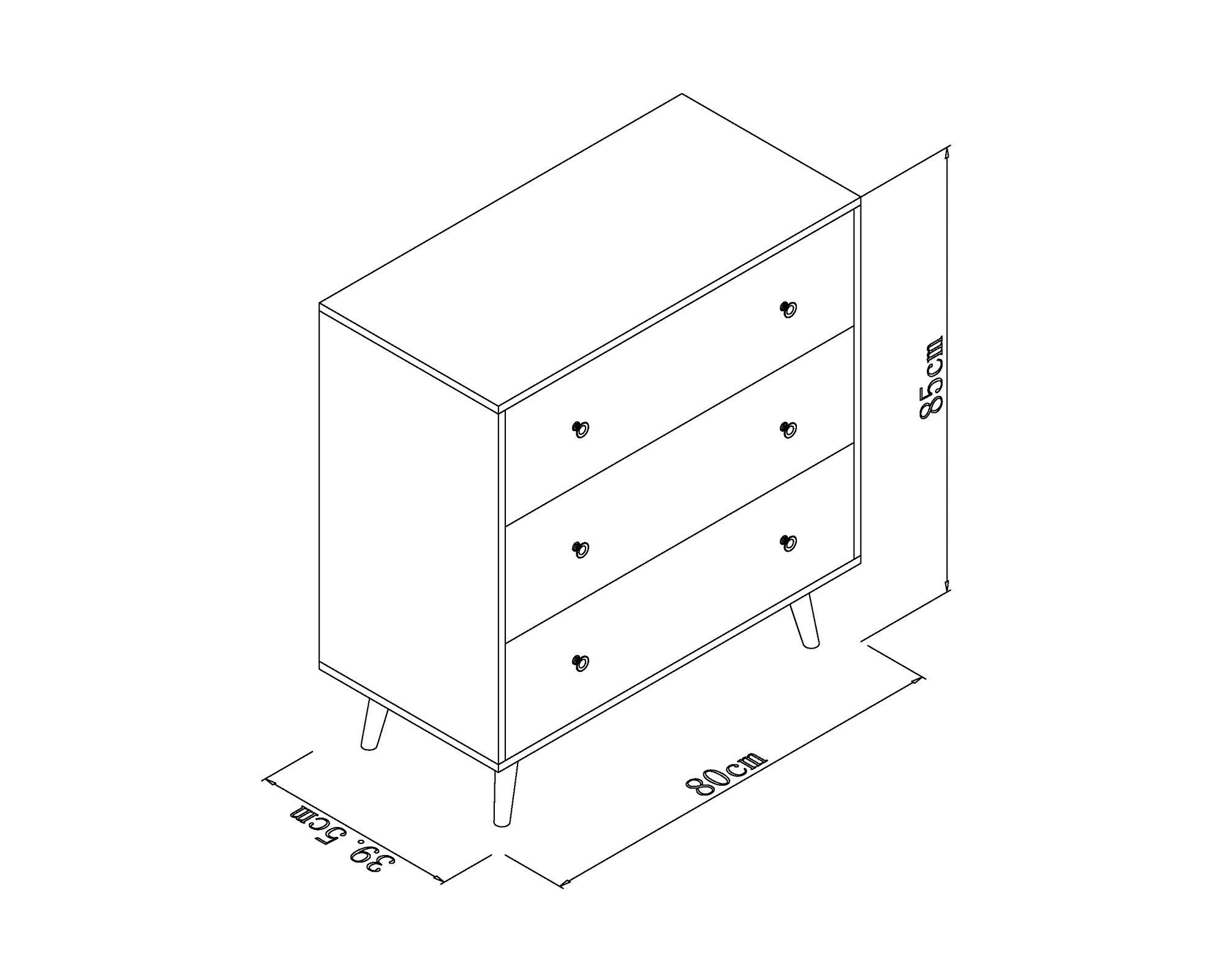 Cómoda 3 cajones Laika M+Design-4