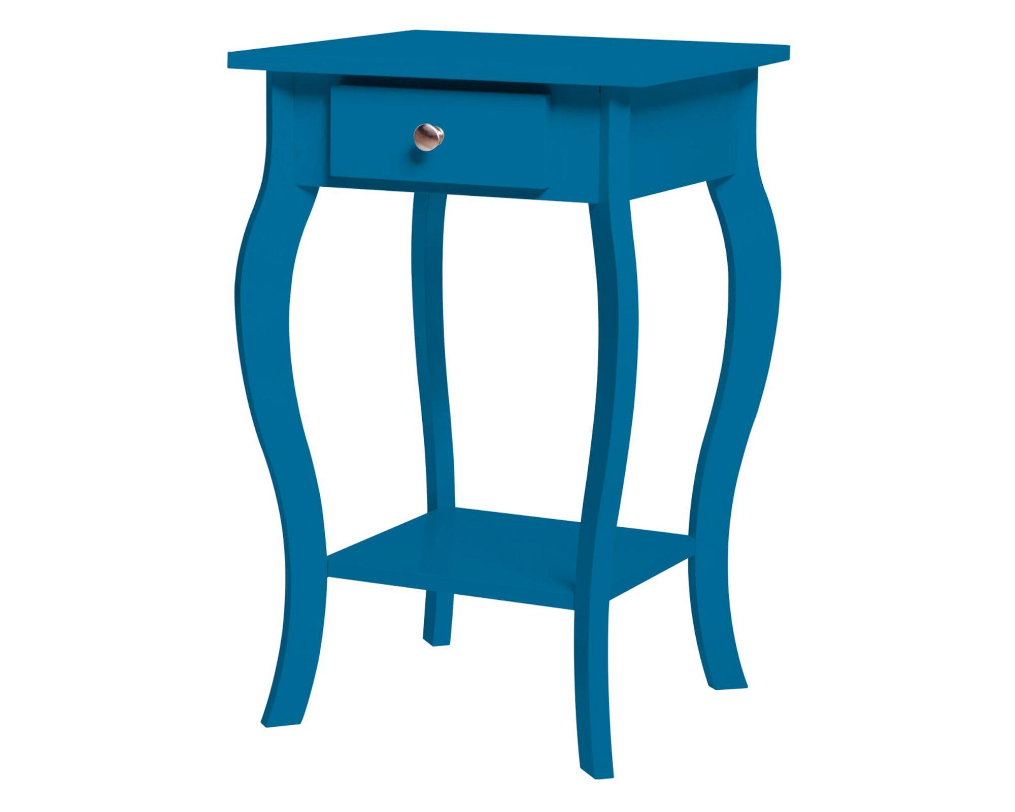 Velador Santa Lucia 1 cajón azul 60x38x38 cm-1