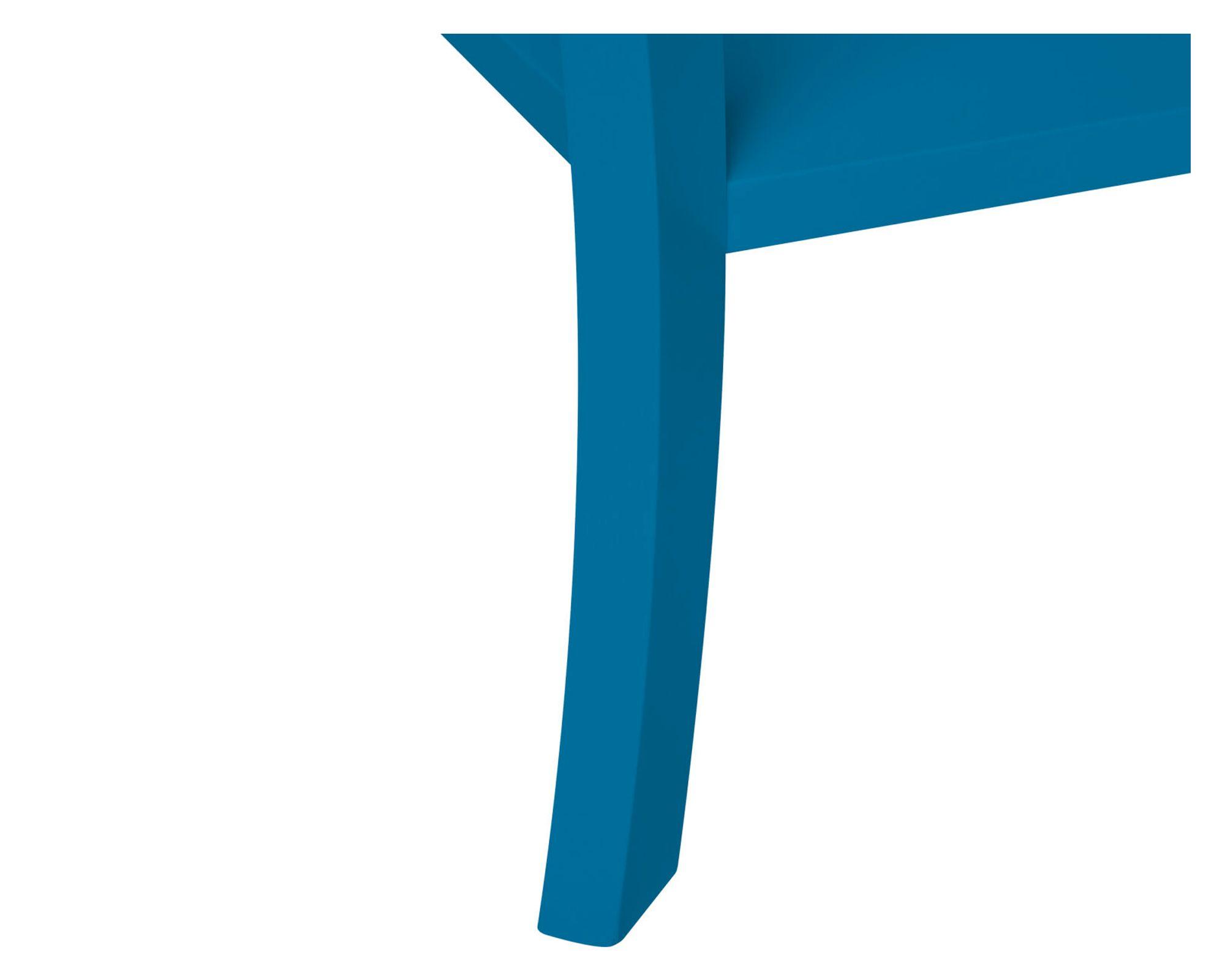 Velador Santa Lucia 1 cajón azul 60x38x38 cm-4