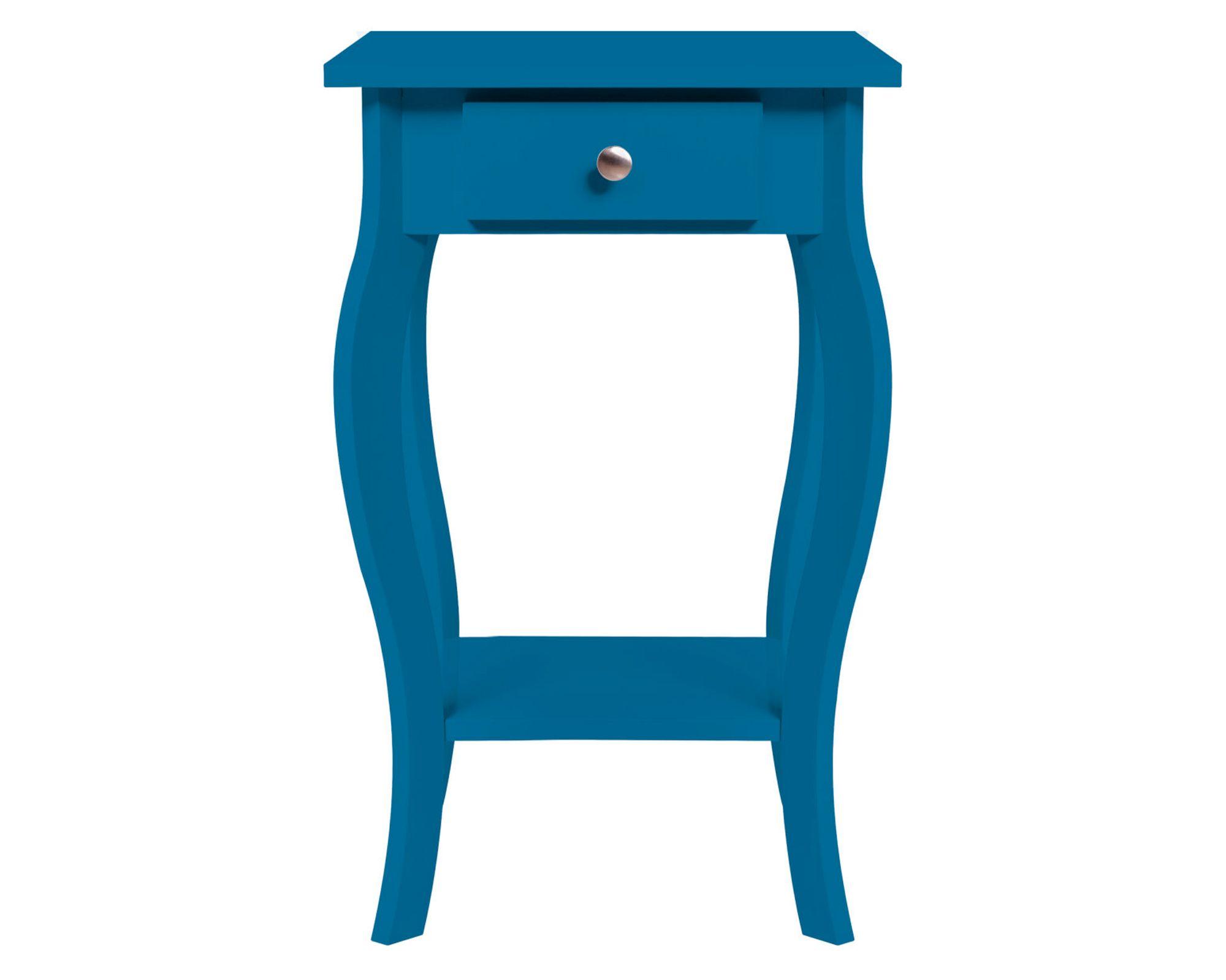 Velador Santa Lucia 1 cajón azul 60x38x38 cm-0