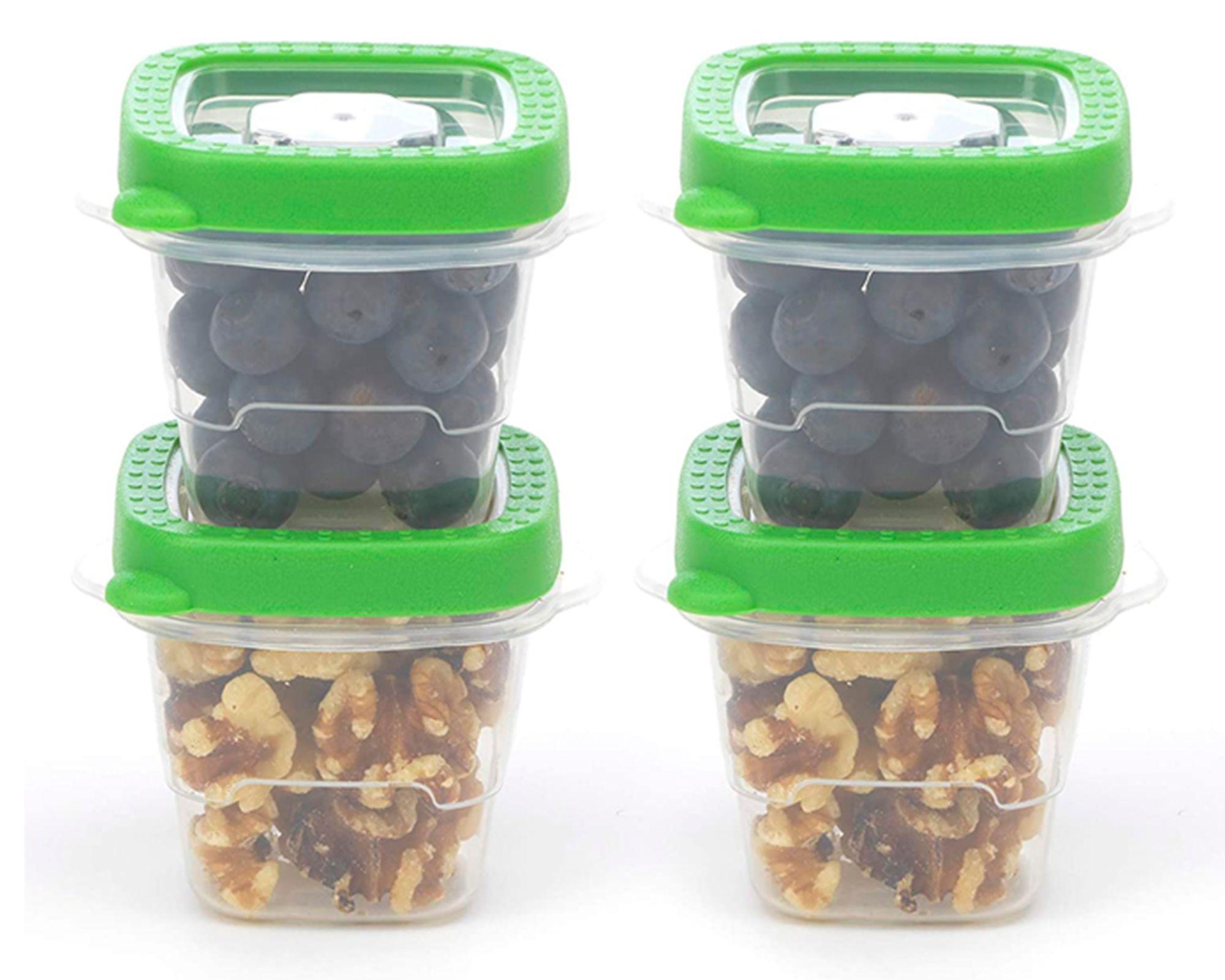 Hermético pequeño verde 4 unidades-1