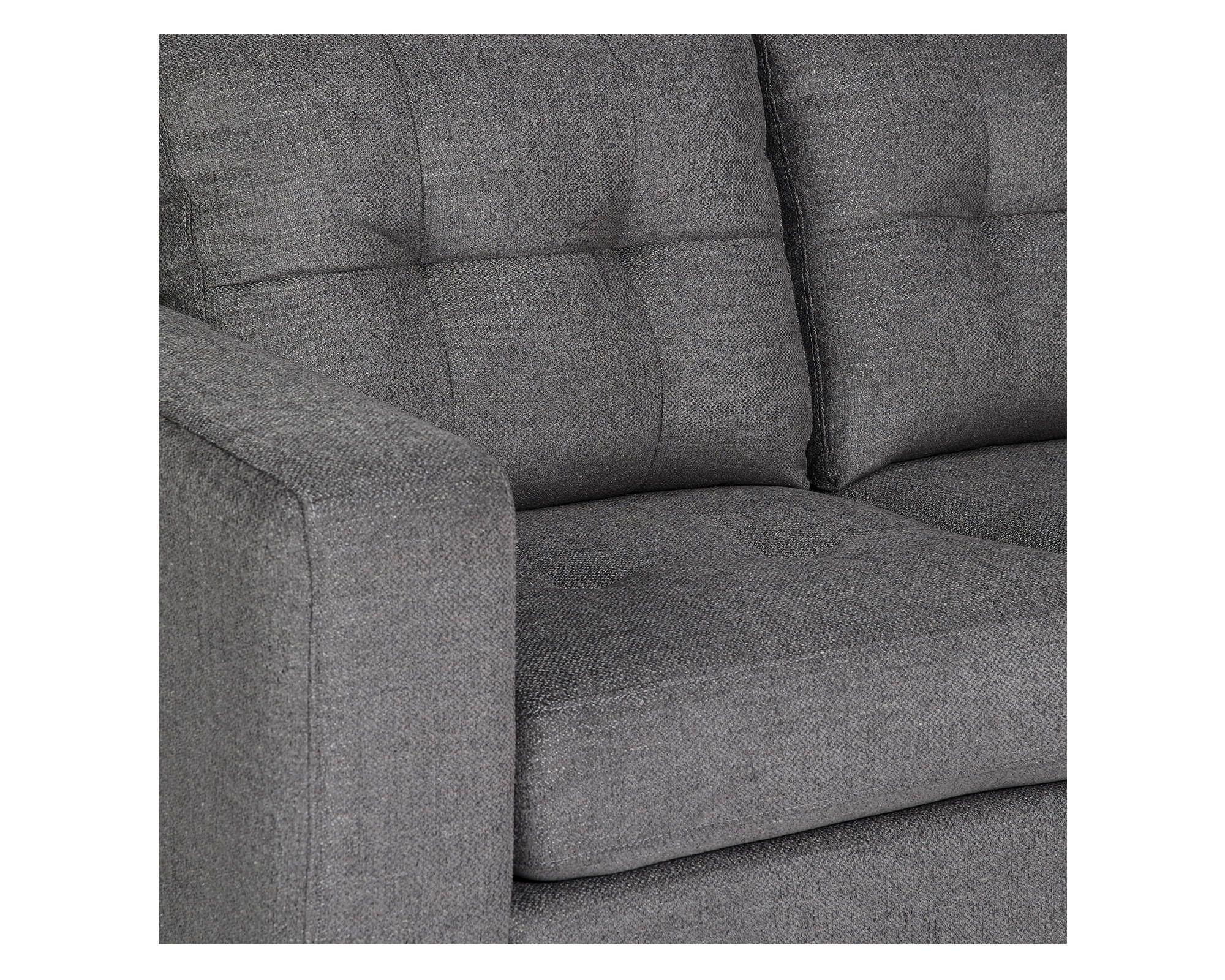 Sofá 2 cuerpos Mira gris-9