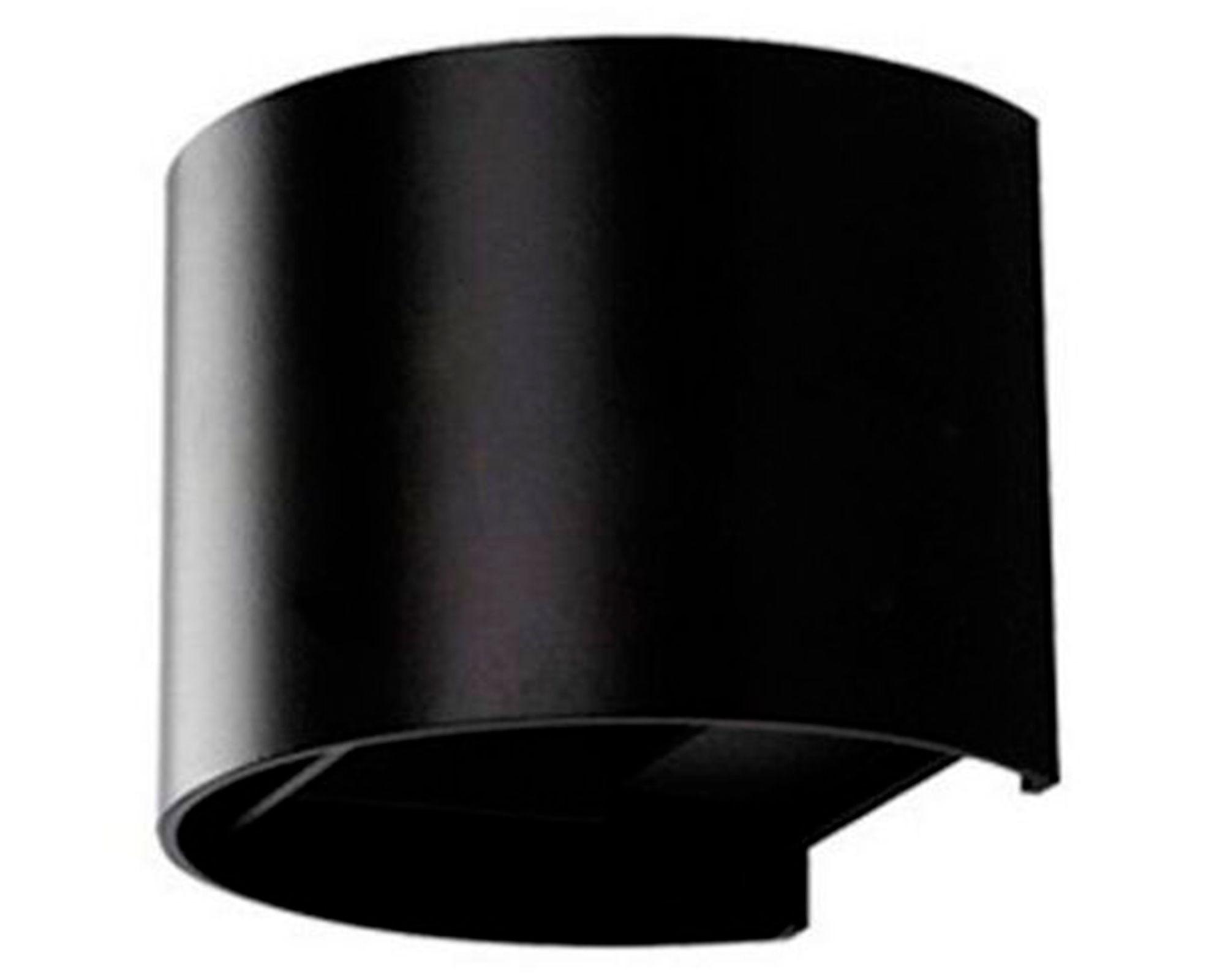 Aplique LED 6W luz cálida GRCU 2x3W negro-0