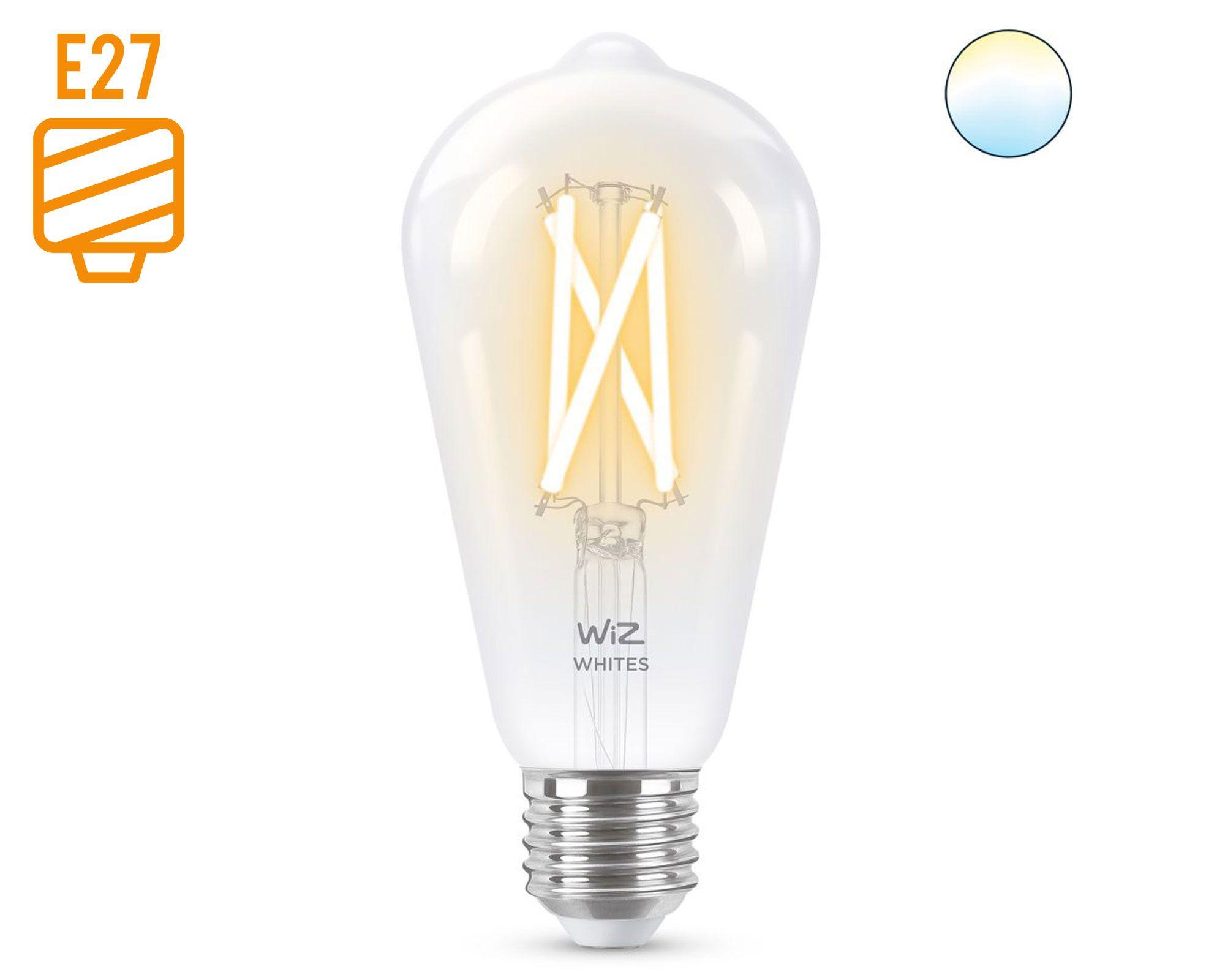 Ampolleta led Wiz Filam Transp 60W ST64 BL E27-0