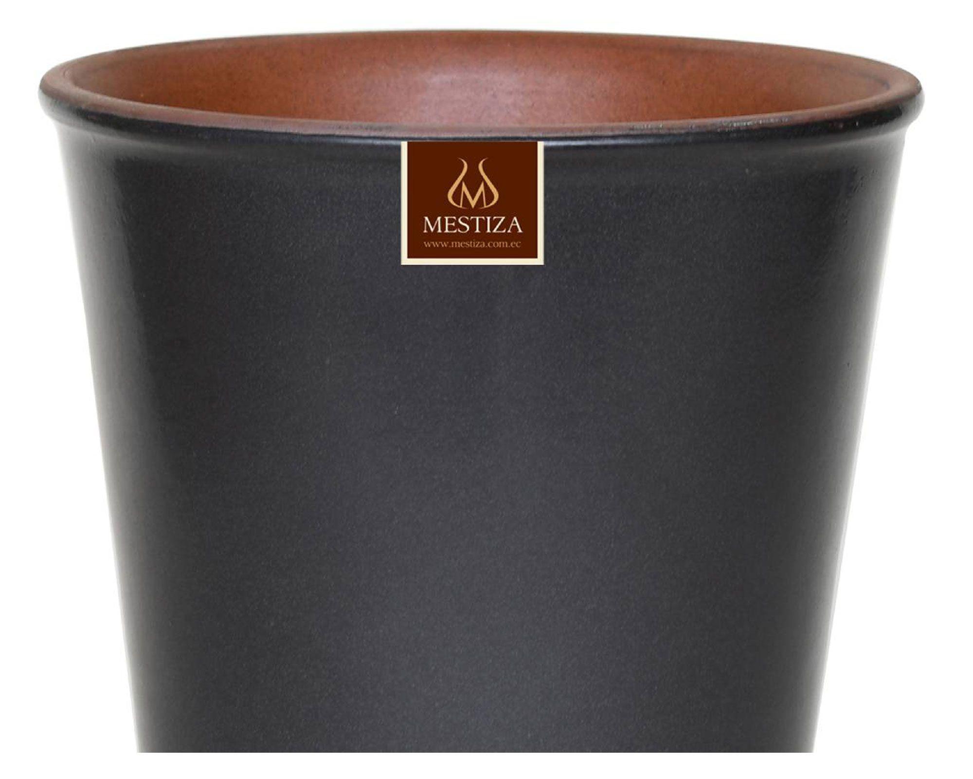 Maceta Zaia 26 cm gris mate-1