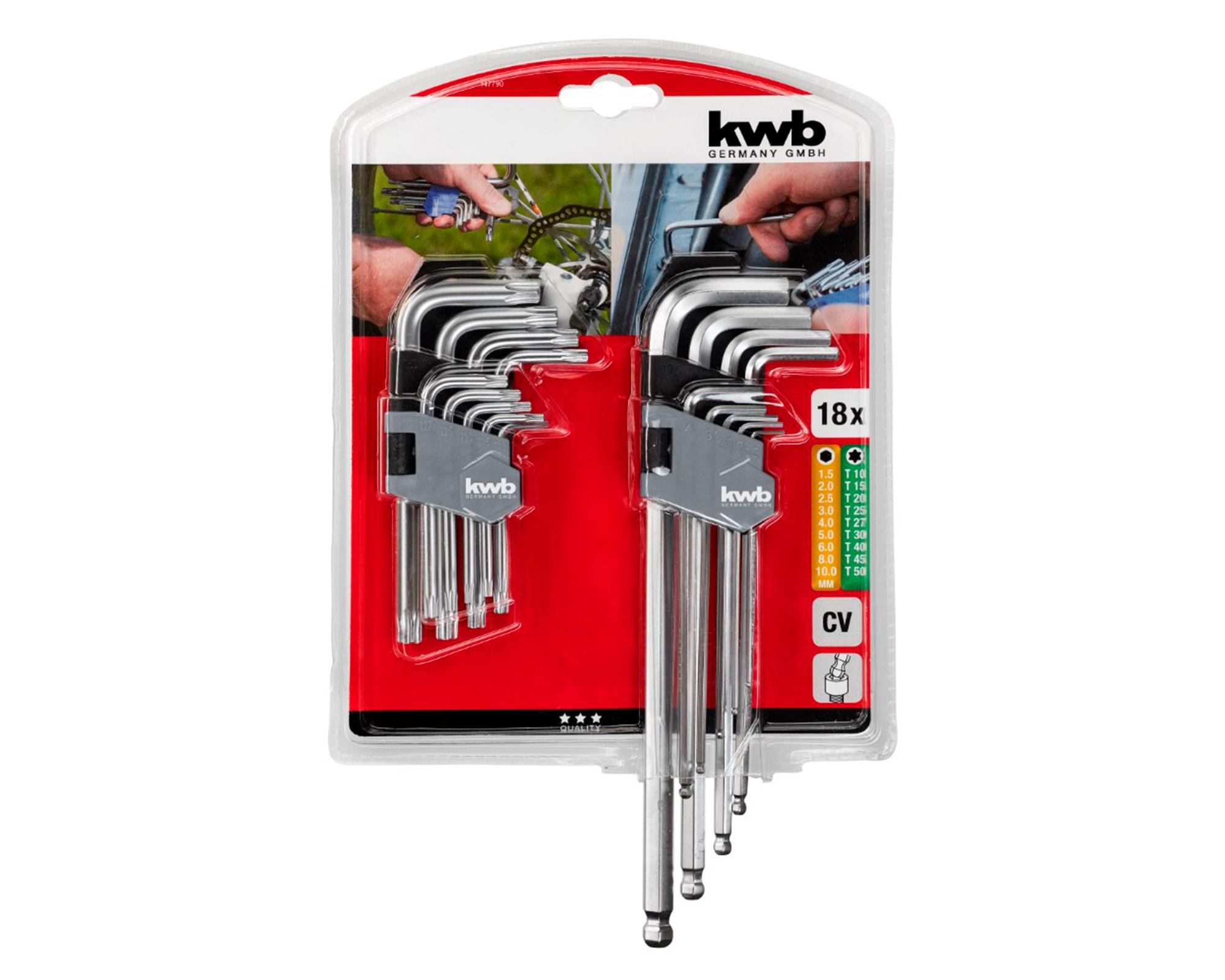 Set 18 llaves hexagonal y torx-2