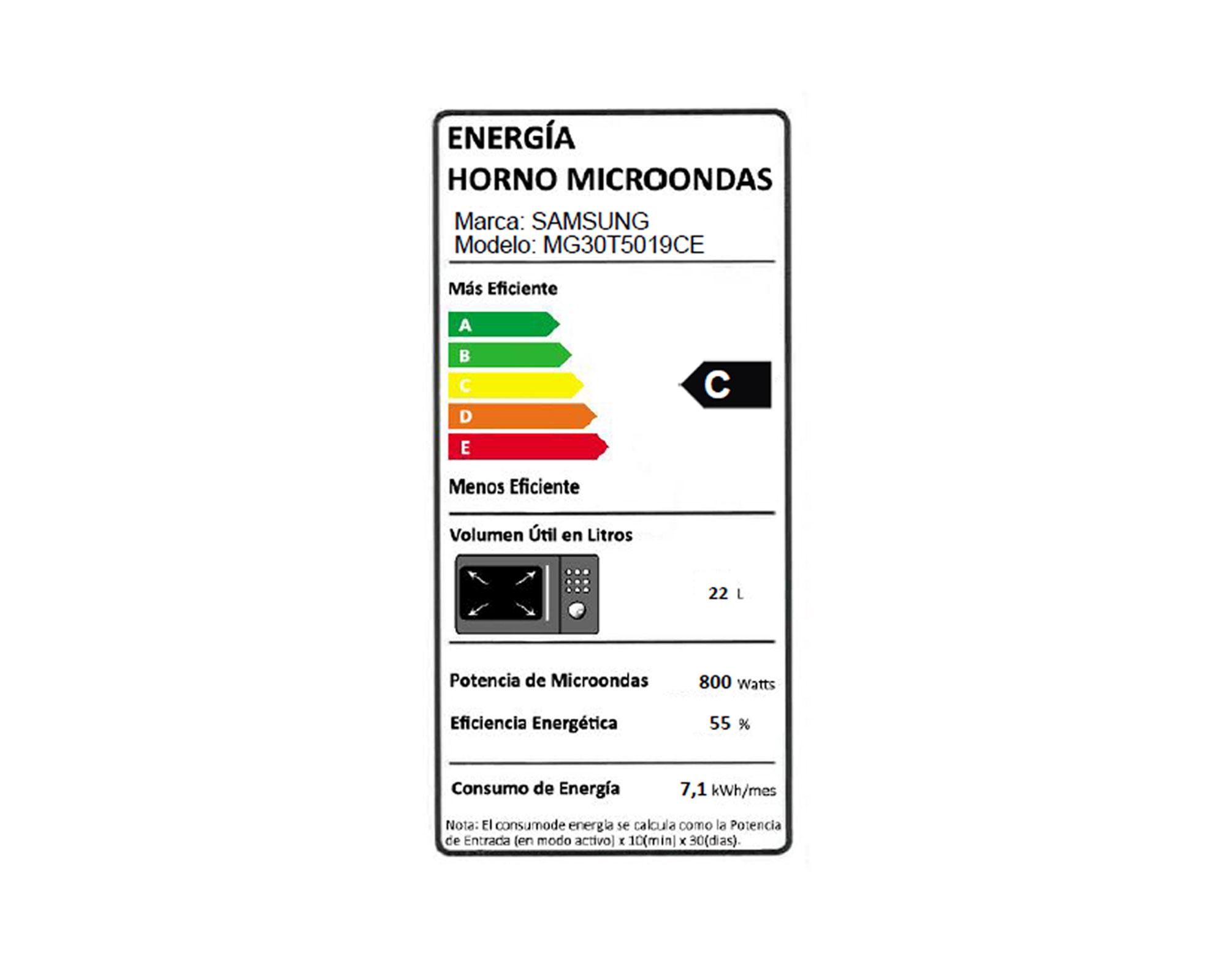Microondas grill 30 litros MG30T5019CE/ZS negro-8