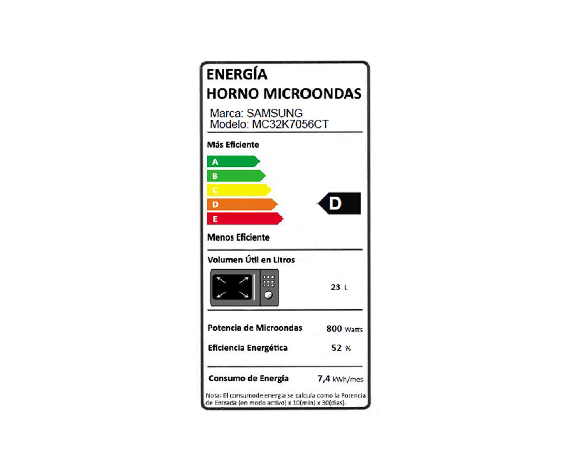 Horno microondas 32 litros MC32K7056CT/ZS gris-10