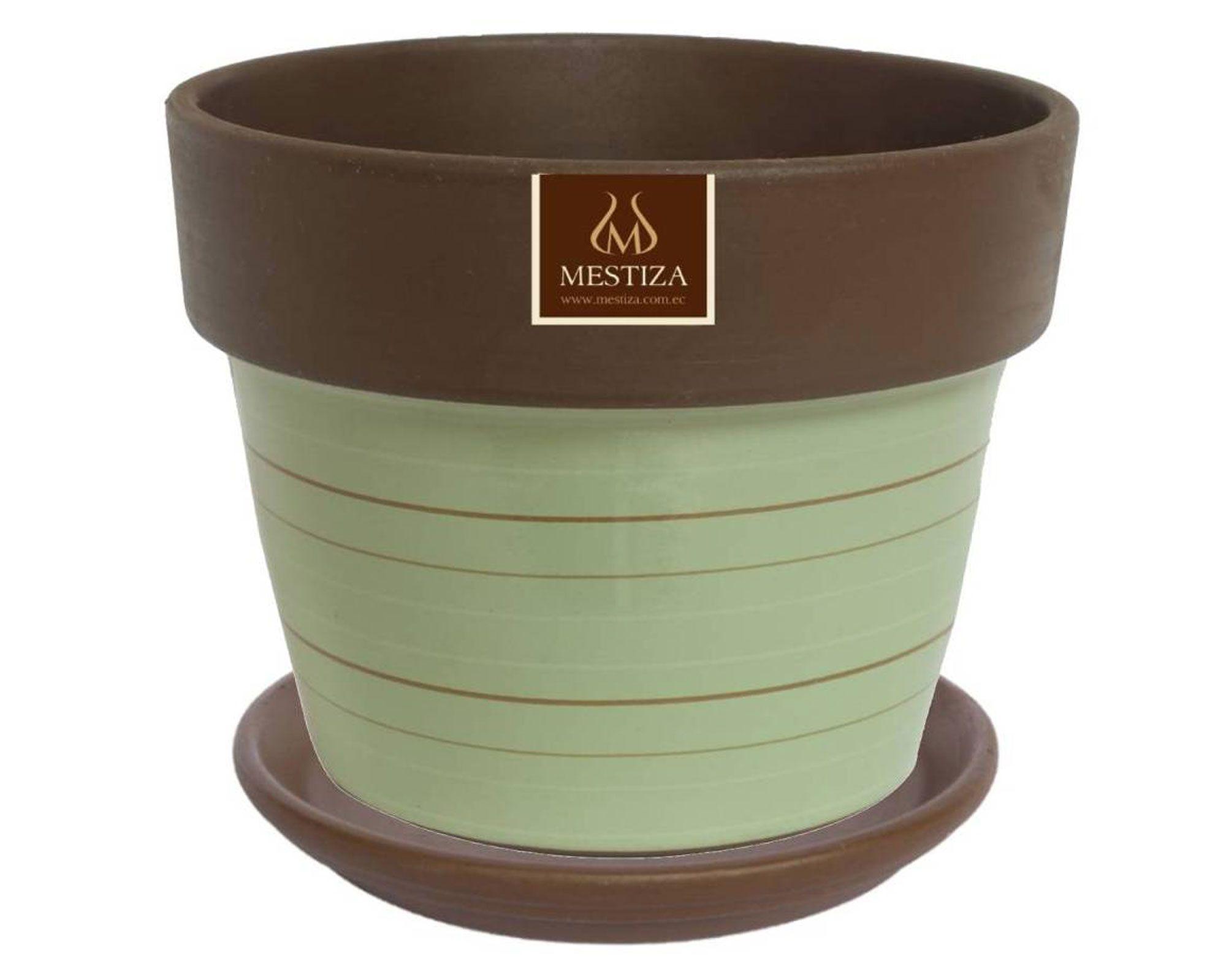 Plato decorativo 23 cm Morena Natural café Mestiza-1