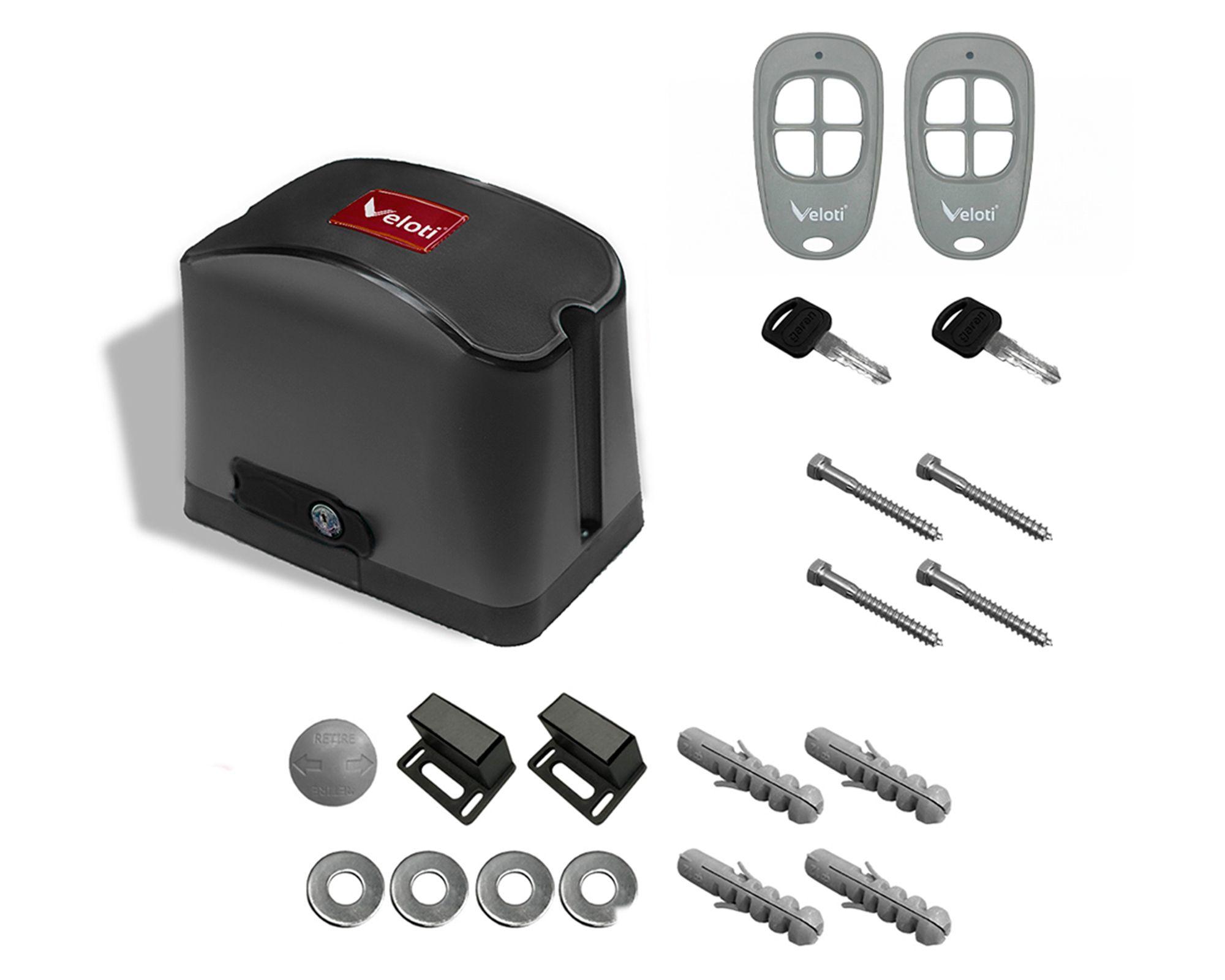 Kit motor de portón casa 500 kg Veloti-0