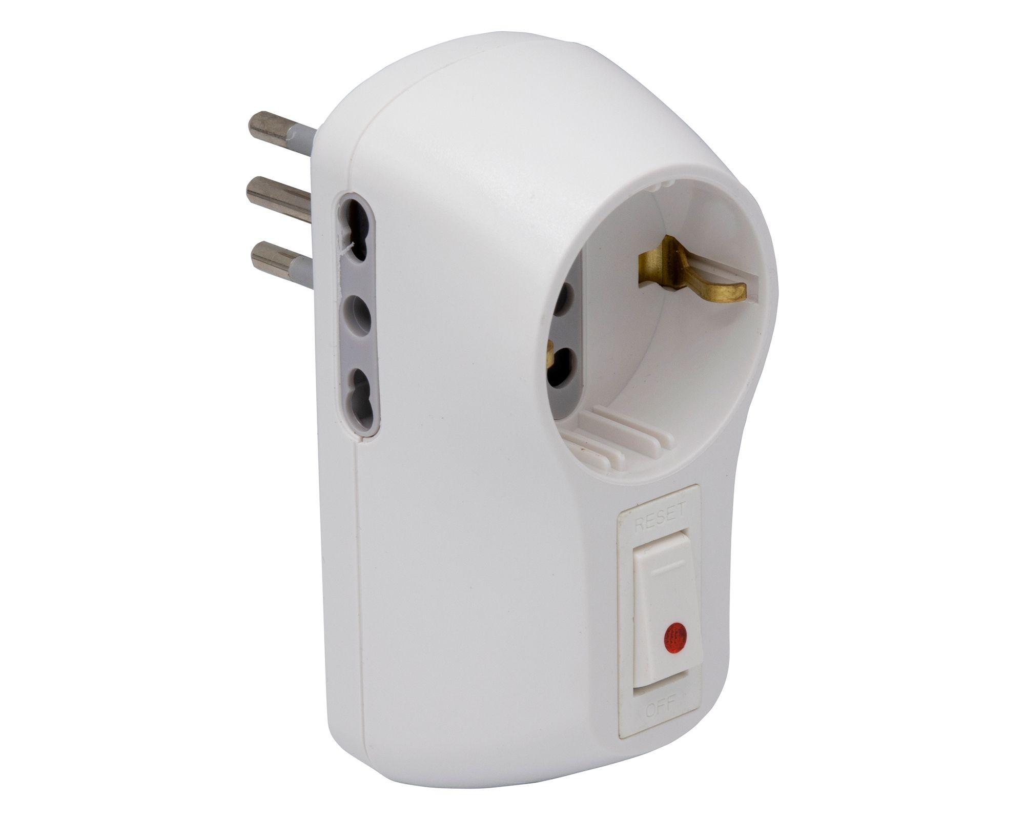 Adaptador triple Schuko volantes S3610DB-4 16A blanco Bticino-0