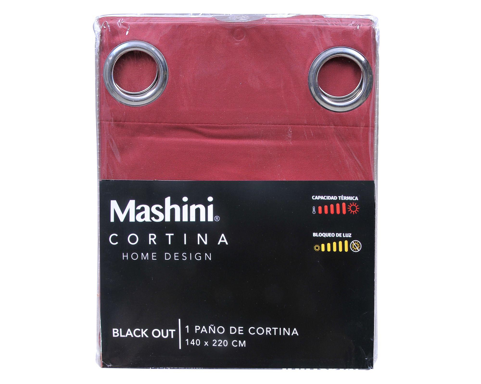 Cortina blackout 140x220 cm Selecta burdeo Mashini-3