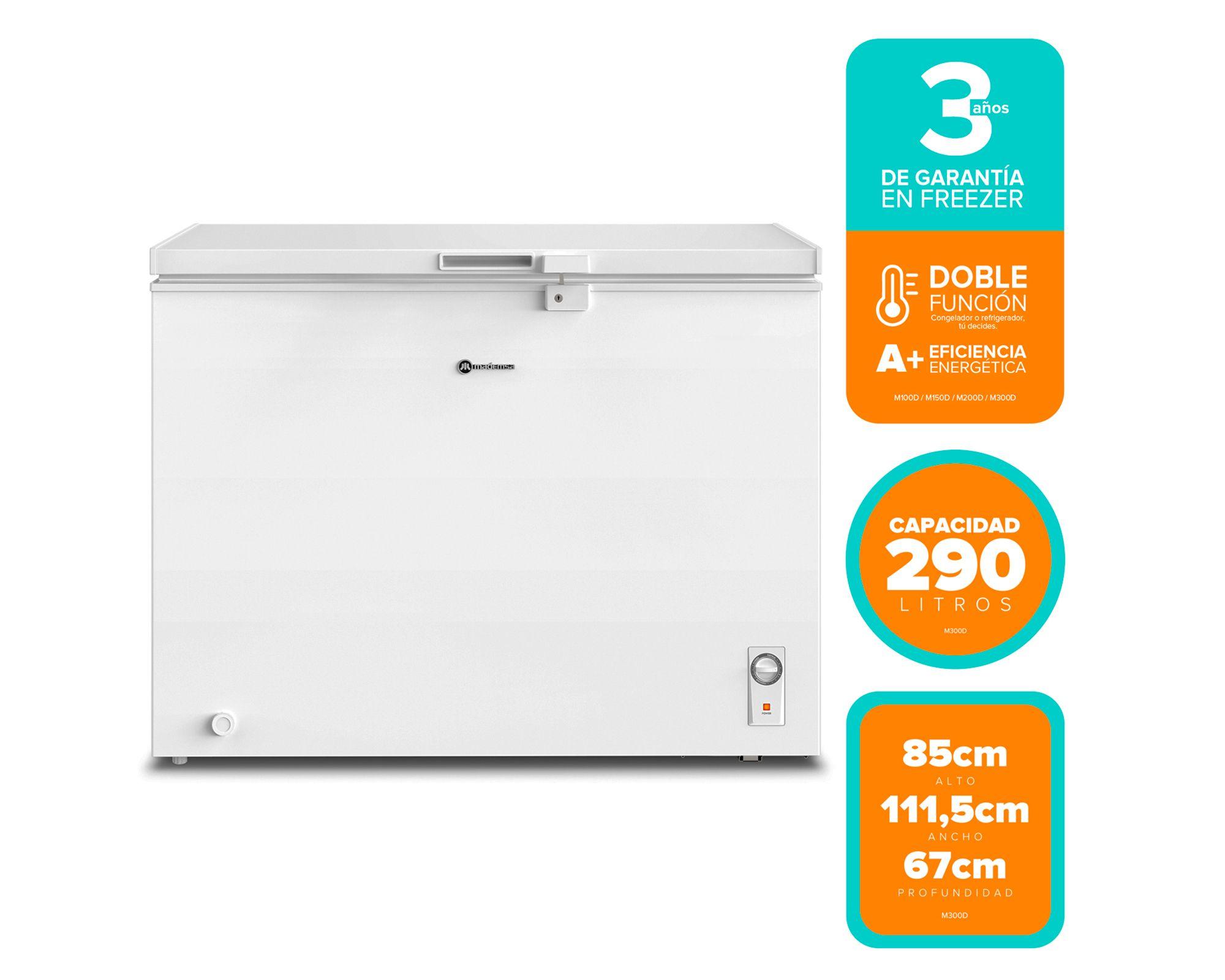 Freezer dual horizontal 290 litros M300D blanco-1
