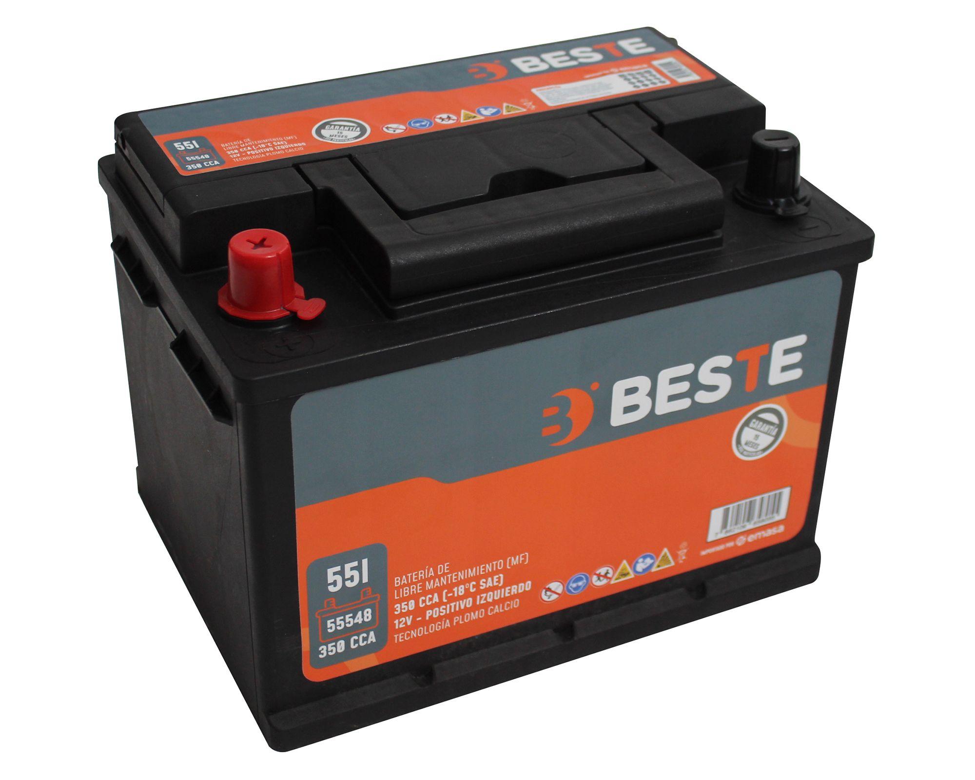 Batería 55AH 330CCA izquierdo 55548GB Beste-6