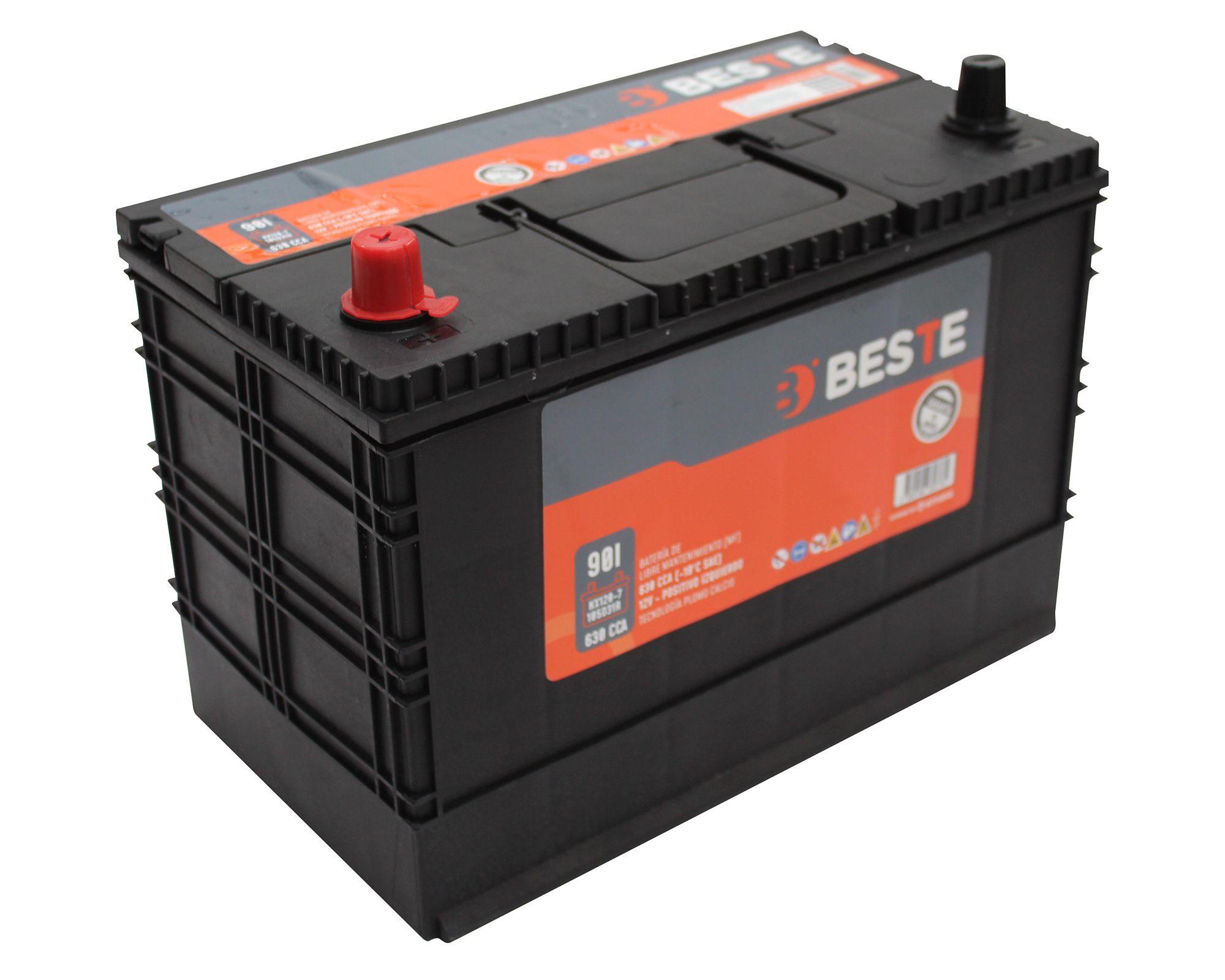 Batería 90AH 650CCA izquierdo NX120-7GB Beste-2