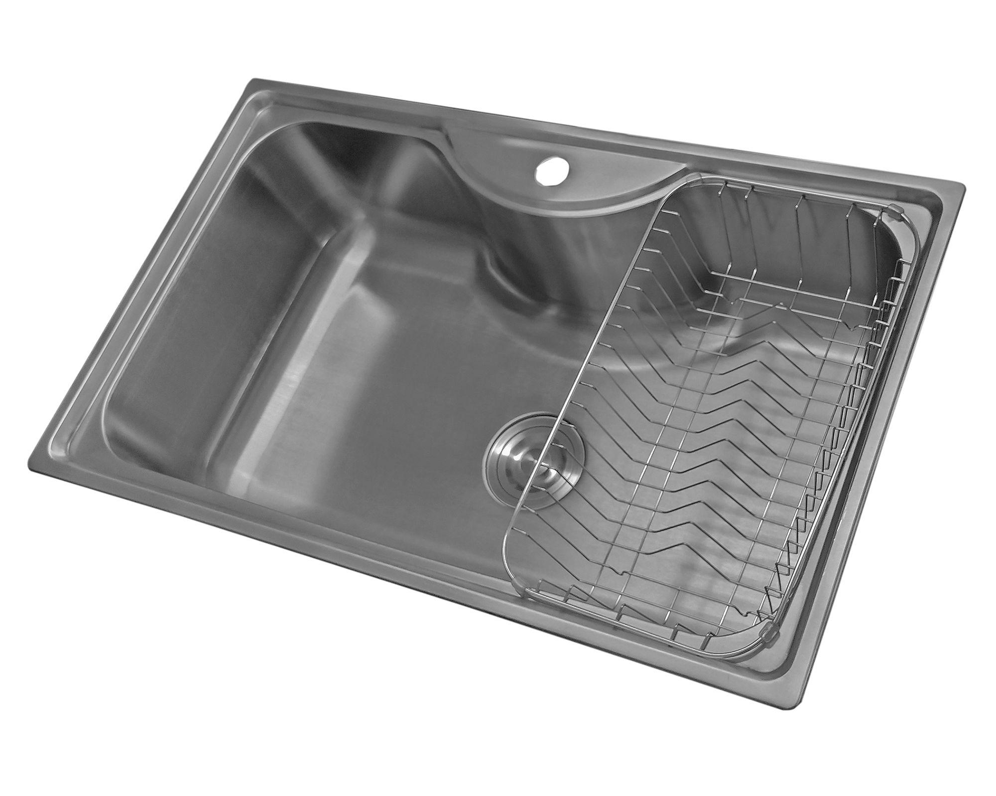 Lavaplatos sobrecubierta 21x50x80 cm gris-2