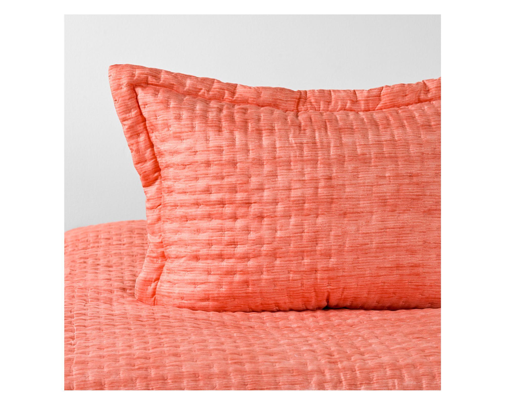 Quilt 1.5 plazas Dye coral American Family-2