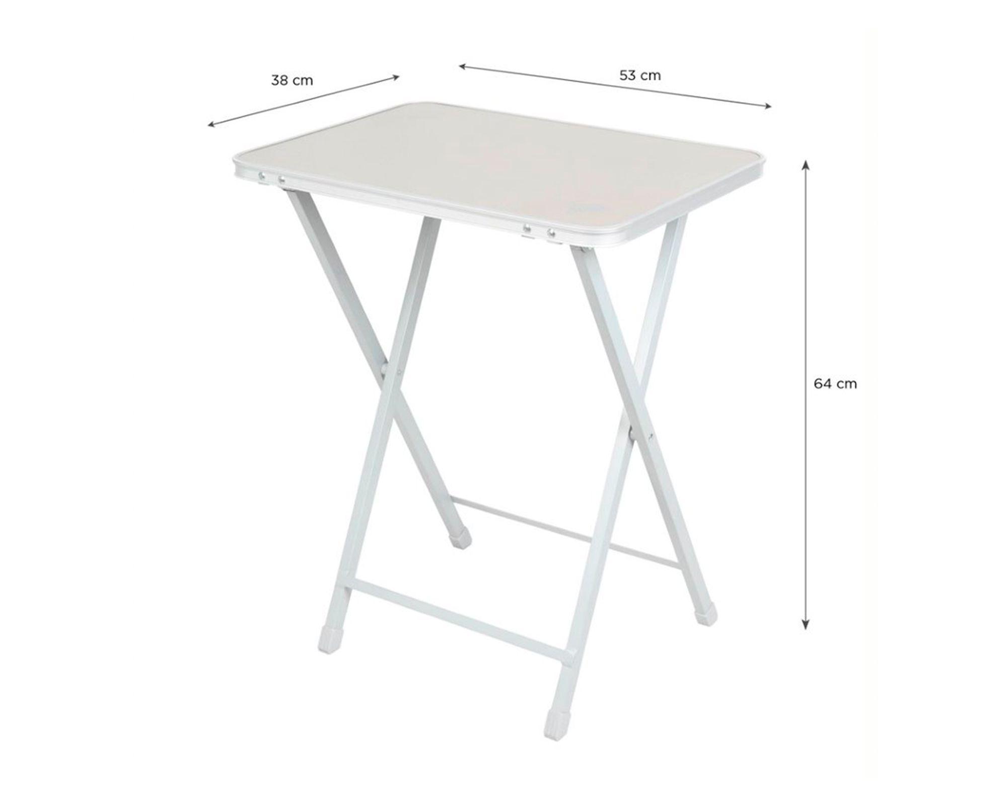Mesa laddo 53x64x38 cm aluminio blanco-2