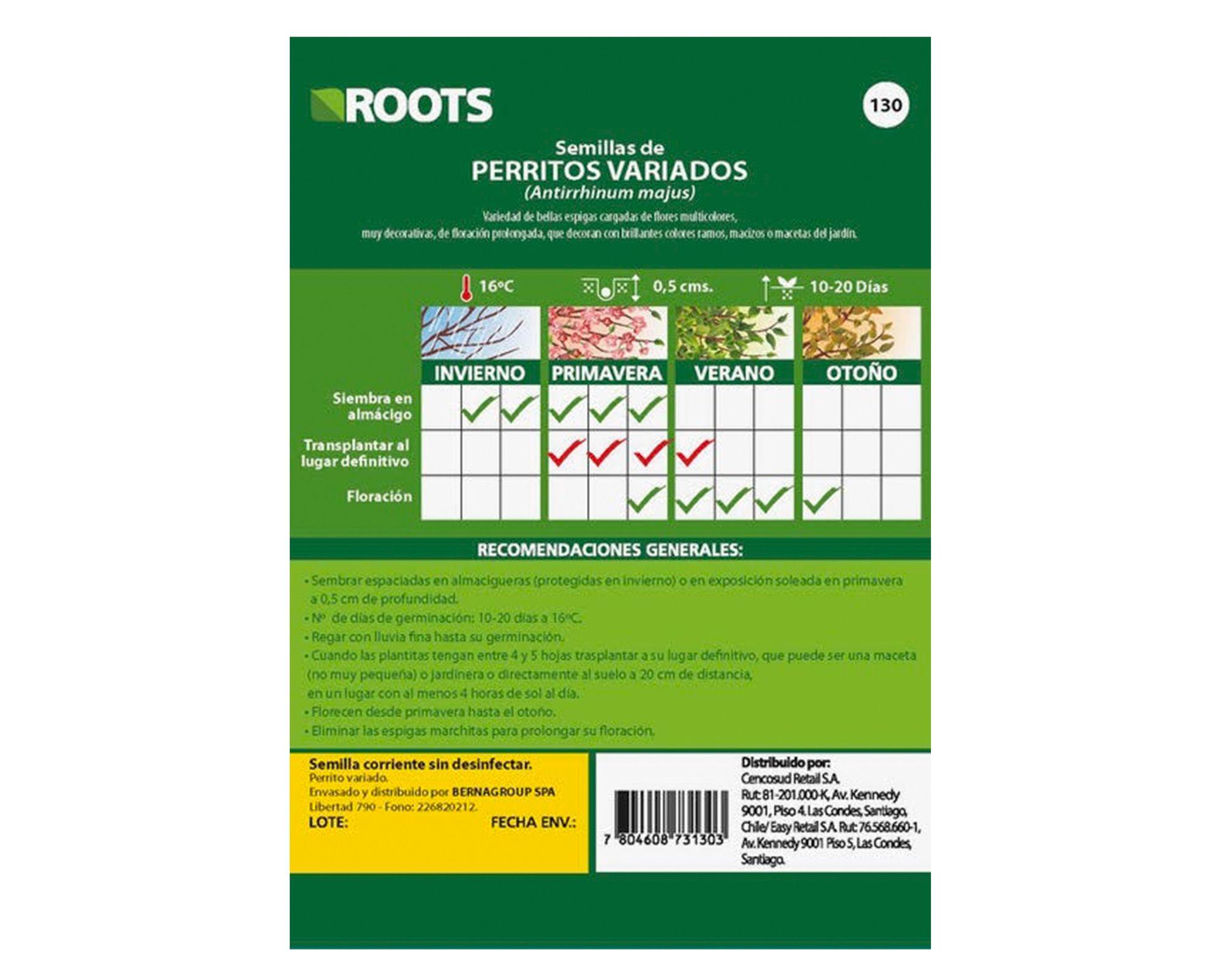 Semilla de flor Perrito 1 g Roots-1