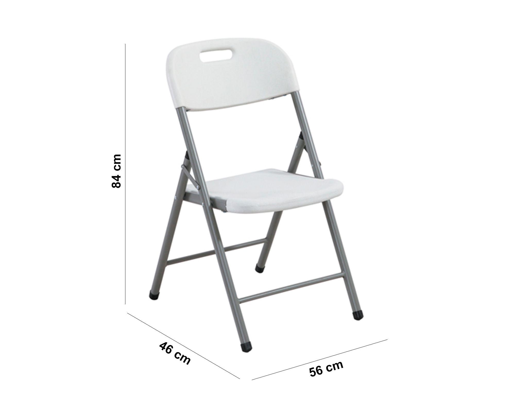 Silla plegable con asa JH-Y57 blanco-3