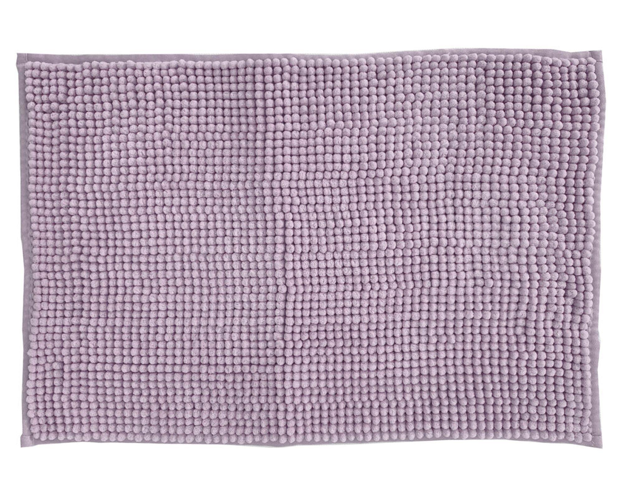 Piso baño 50x70 cm Shaggy malva-0