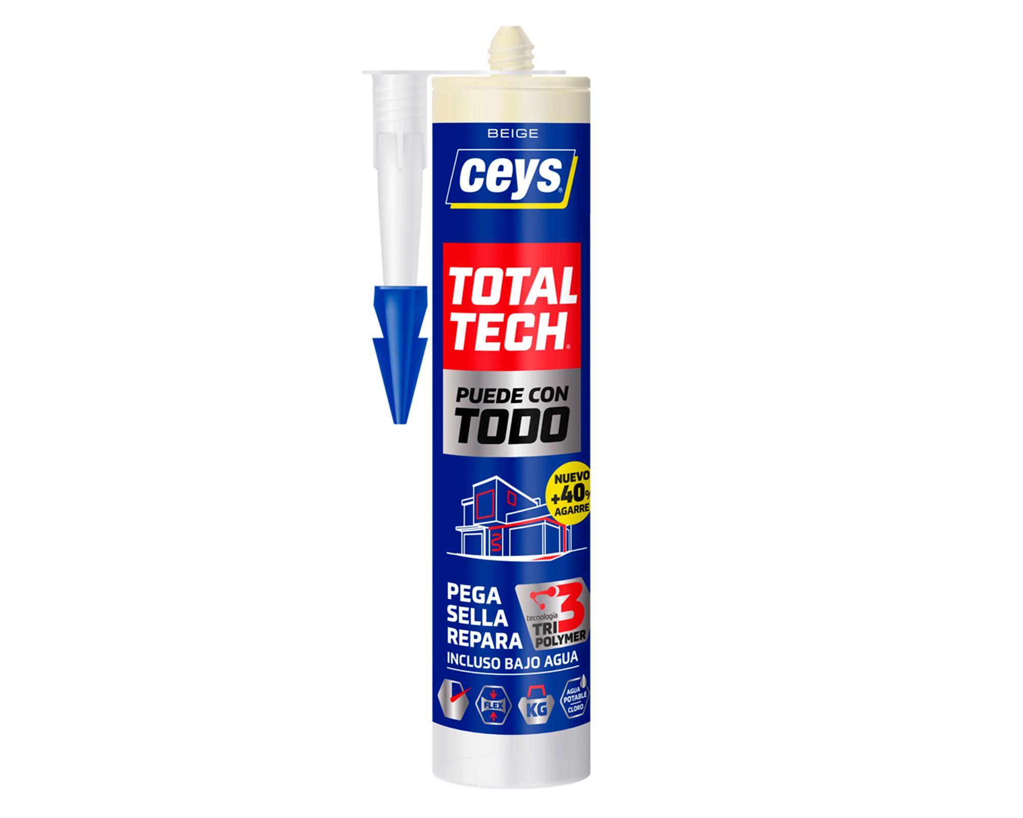 Adhesivo sellador 290 ml Total Tech beige-0
