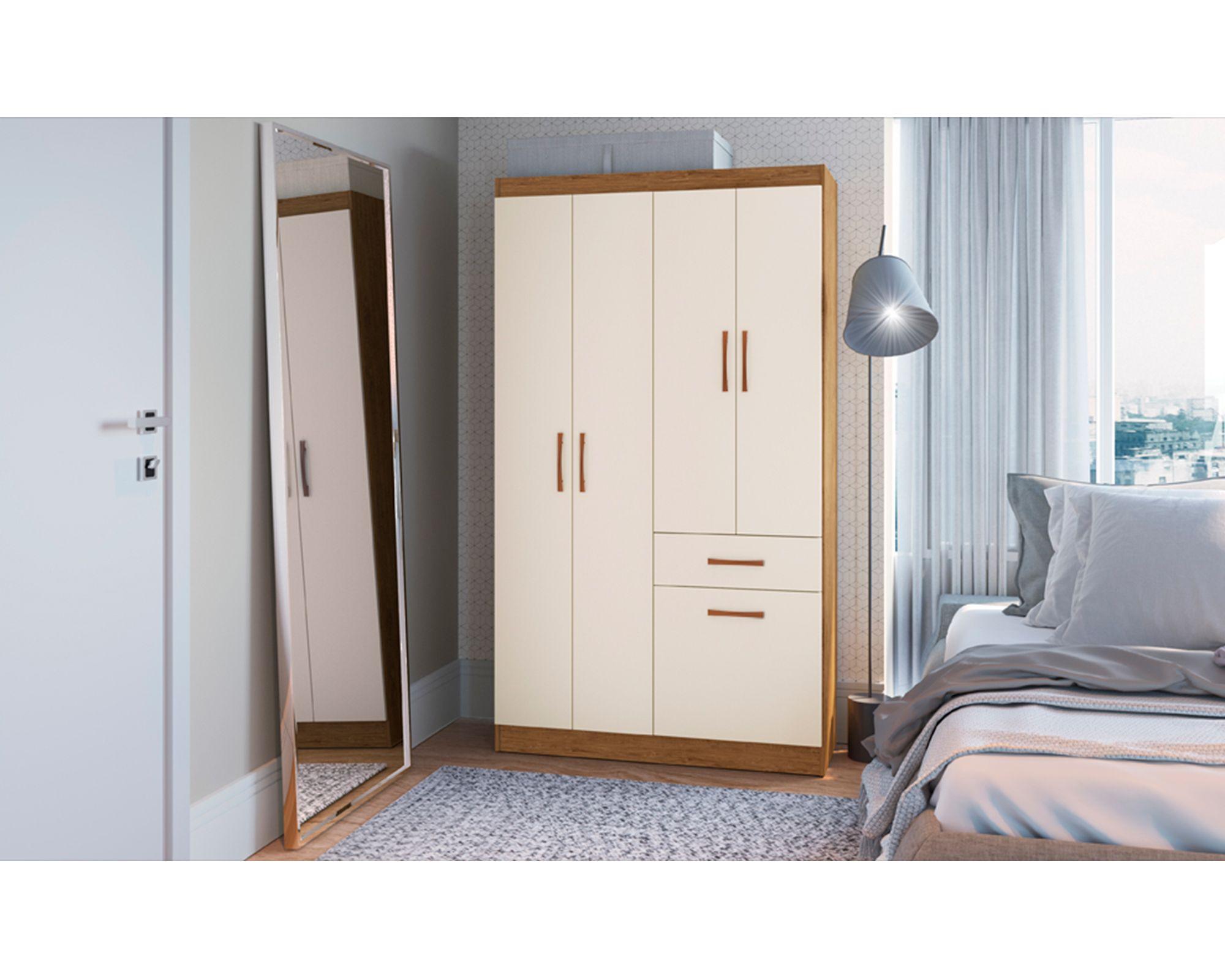 Clóset 4 puertas 1 cajón 1 zapatera 5804 Nórdico-2