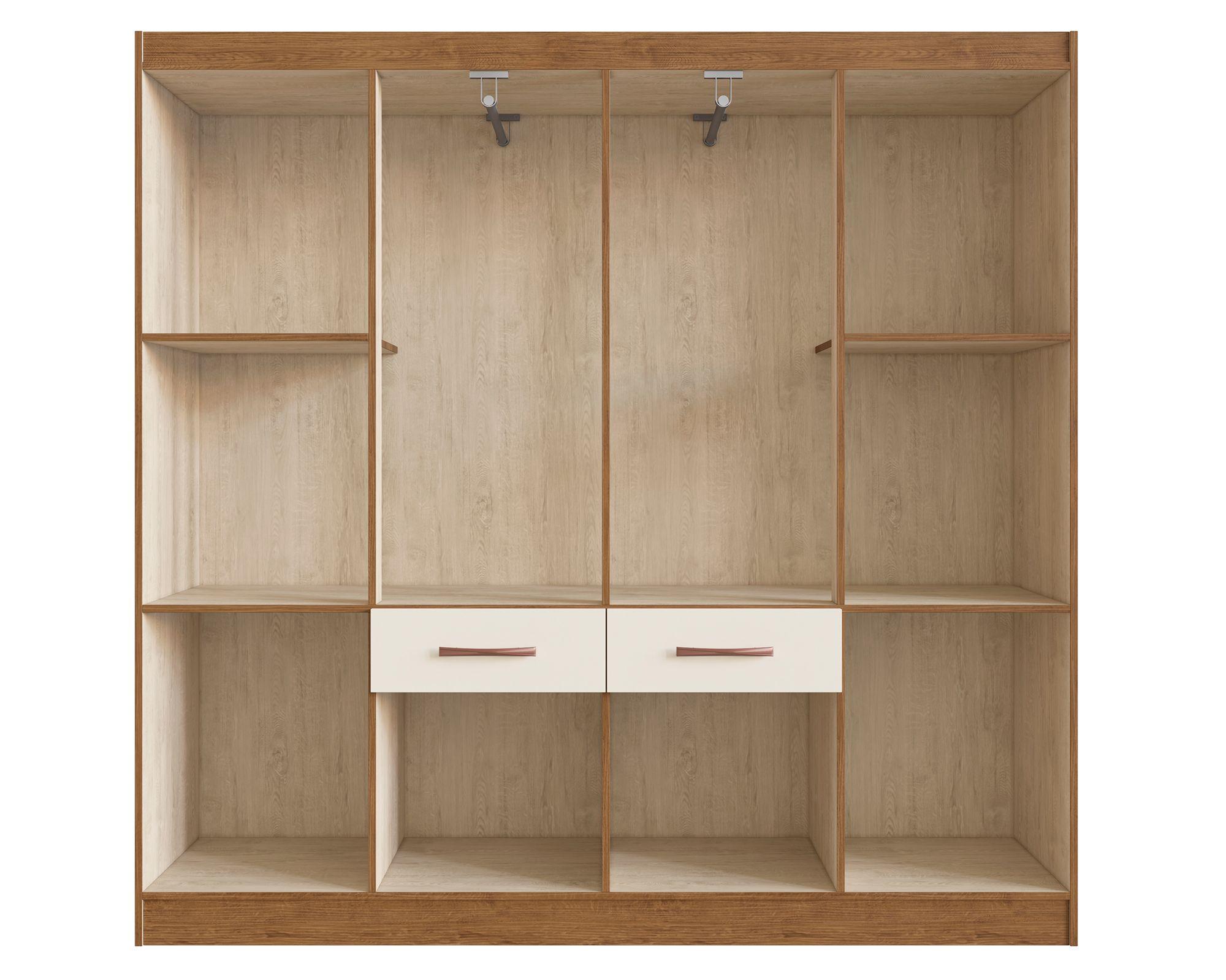 Clòset 8 puertas y 2 cajones 58808 Nòrdico blanco-2