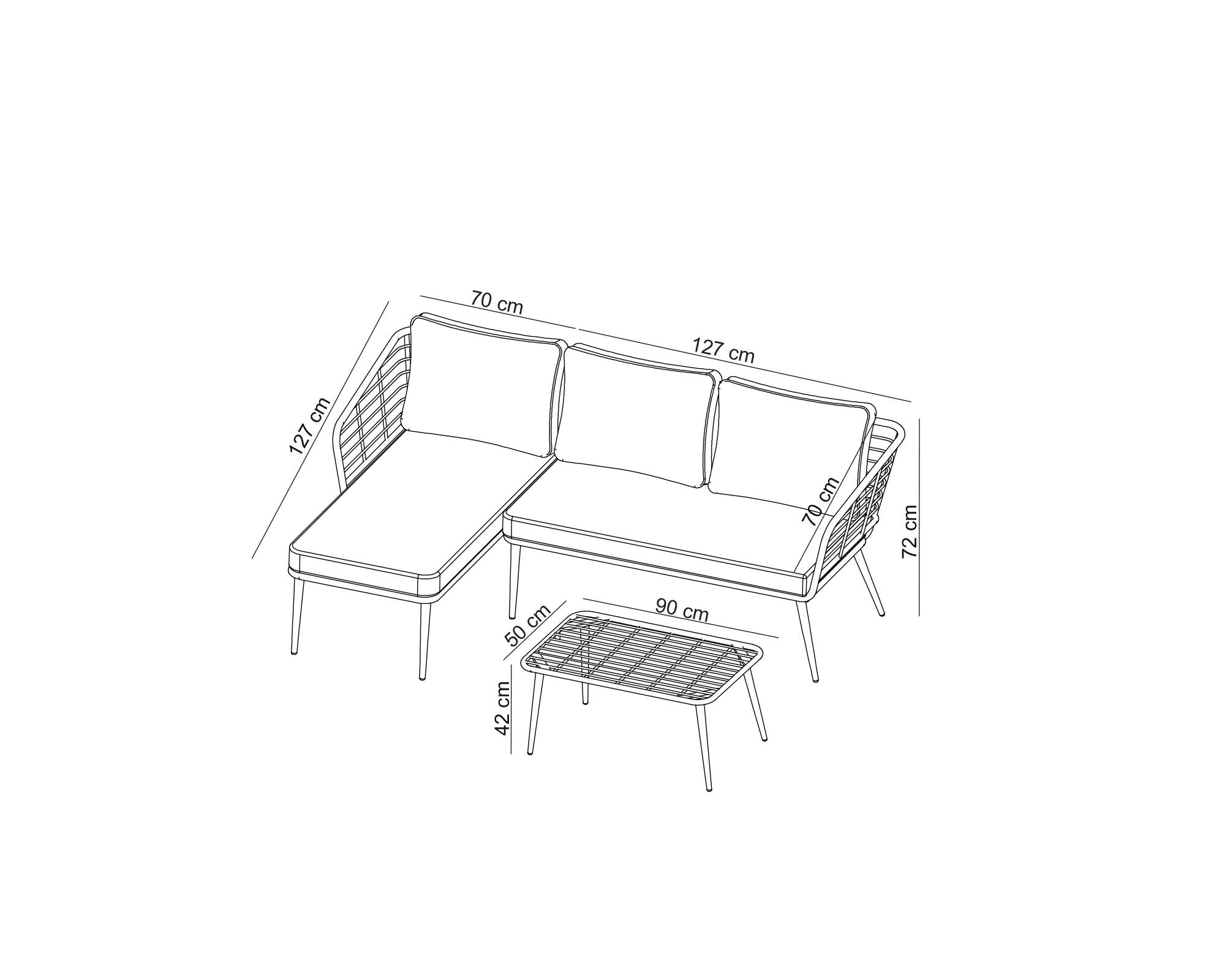 Set living terraza 3 personas Leiden relax-2