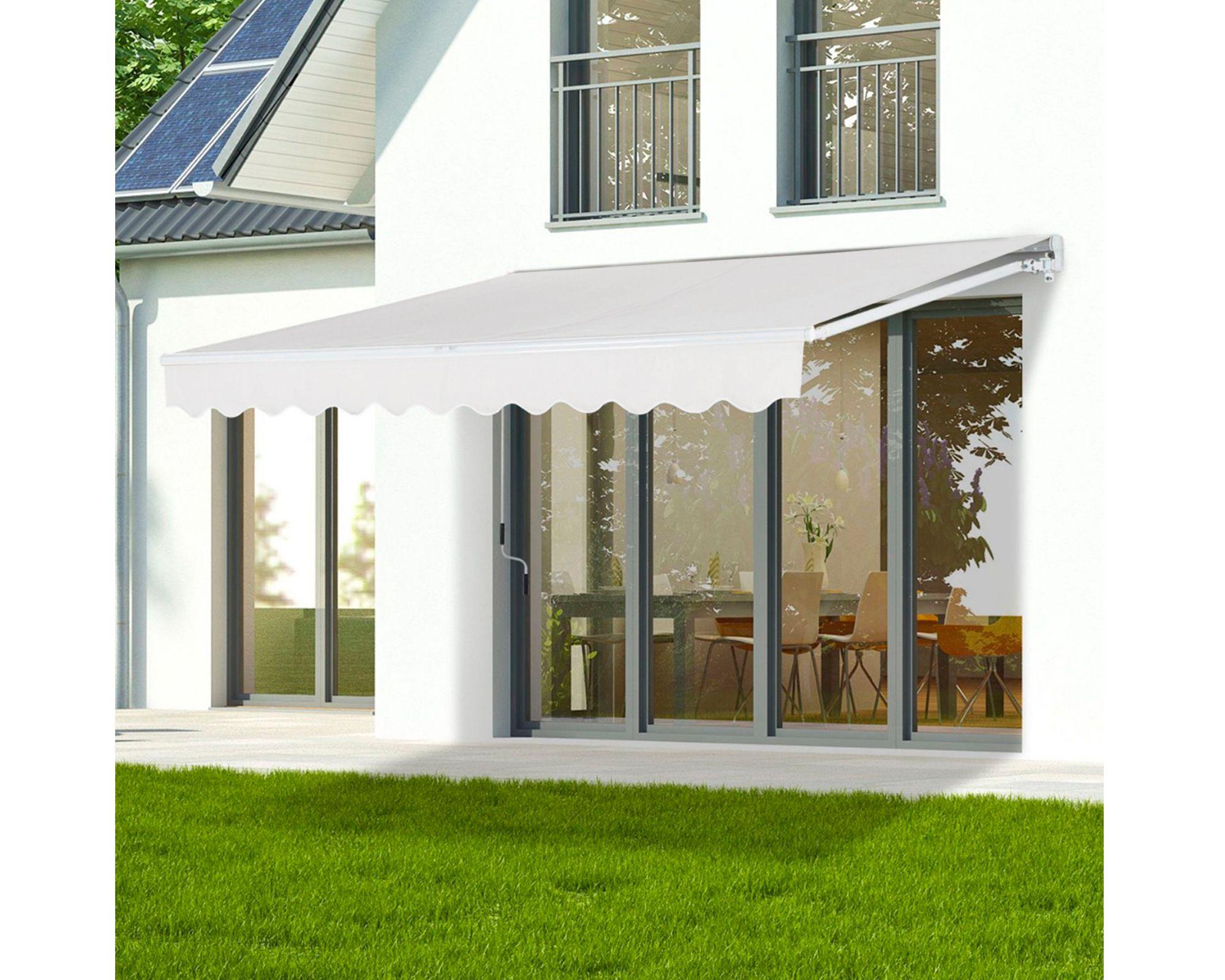 Toldo retráctil 4x2.5 m R6082 blanco-2