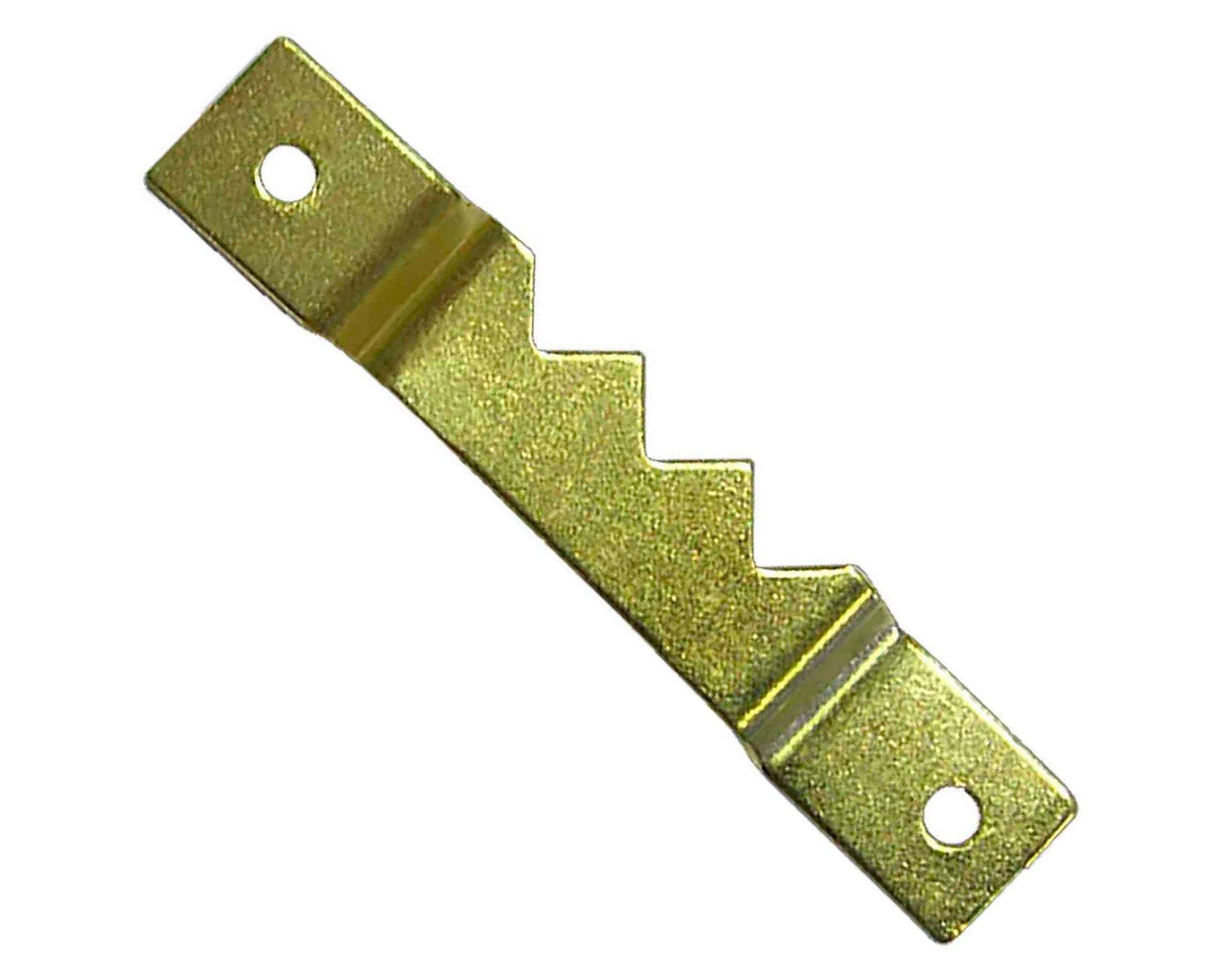 Colgador de cuadro 6x62 mm 4 unidades Dentado amarillo-1