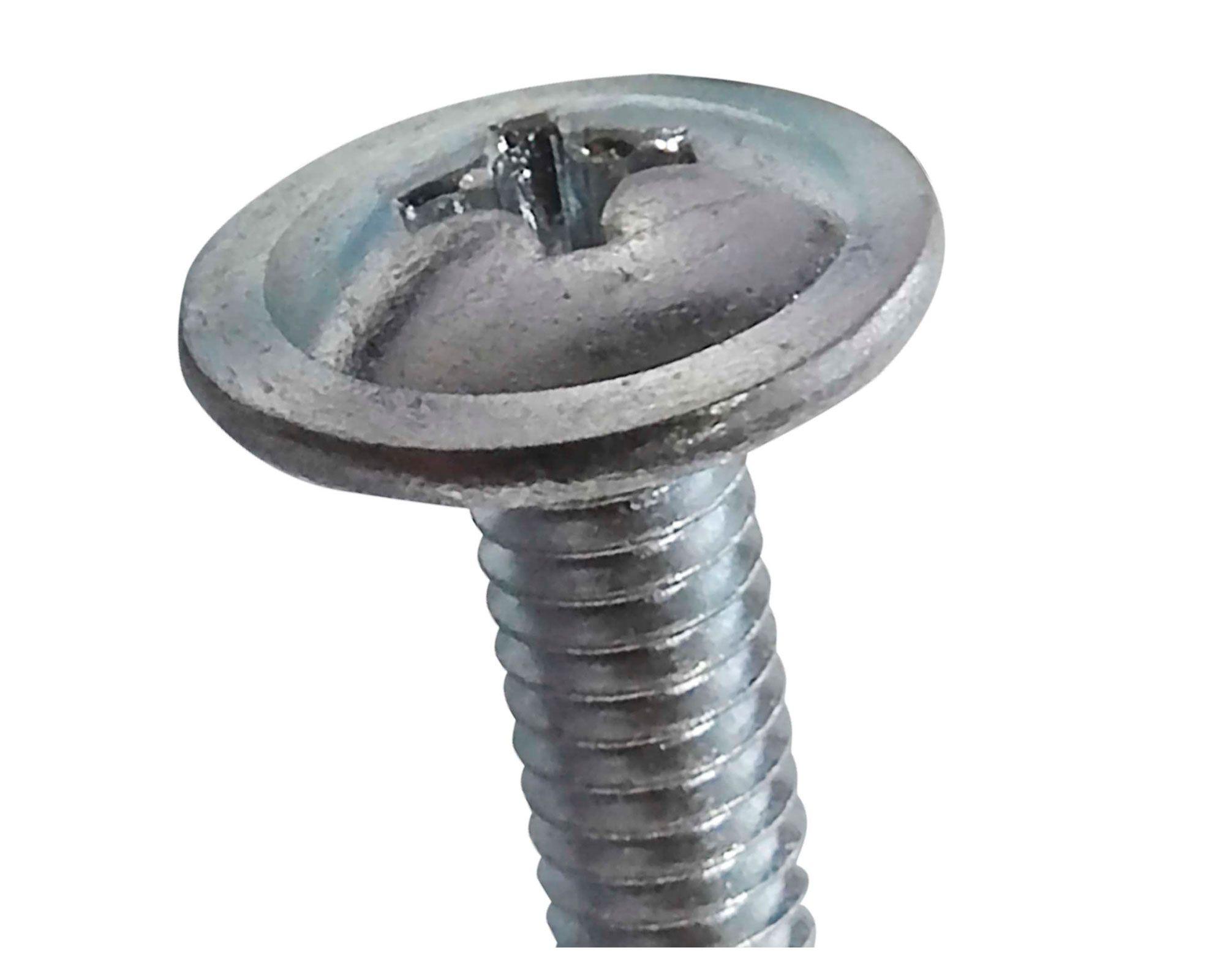 Perno cabeza lenteja 5/32 x 1 1/2 y 2'' Zincado brillante 4 unidades-1