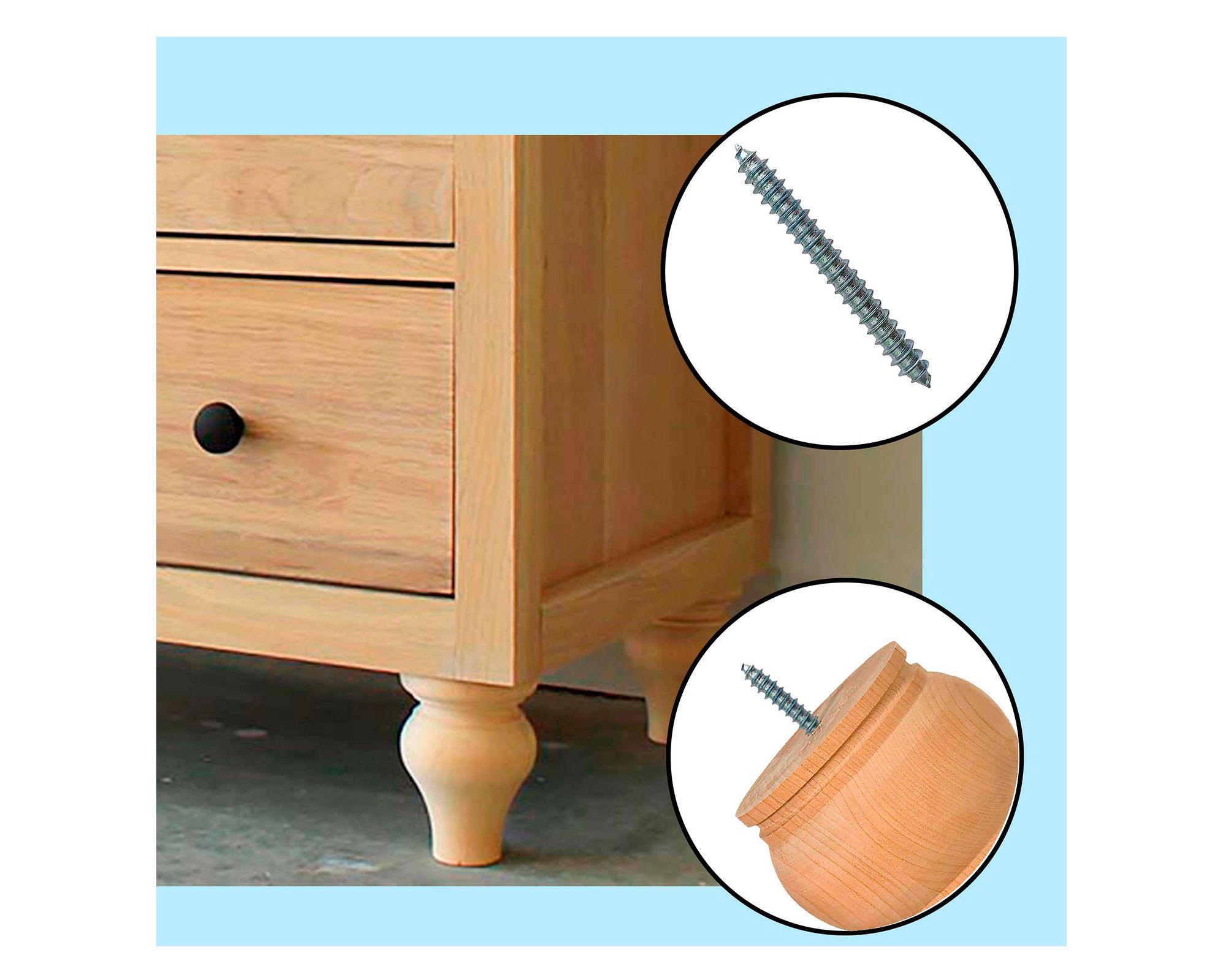 Espárrago rosca madera/madera 1/4x2" 2 unidades-2