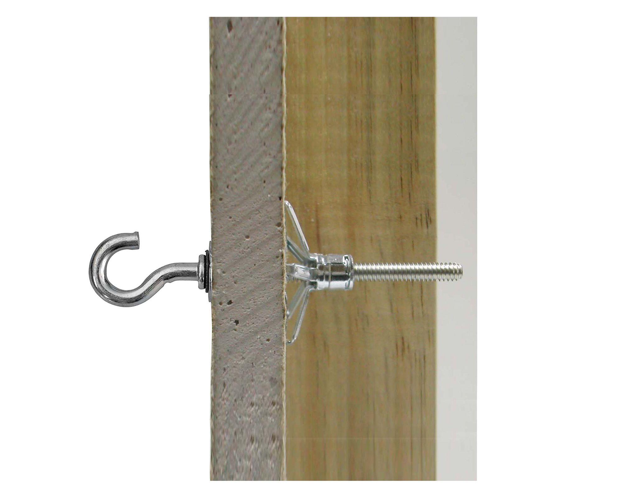 Anclaje pared hueca gancho C M4x40 mm 2 unidades-2