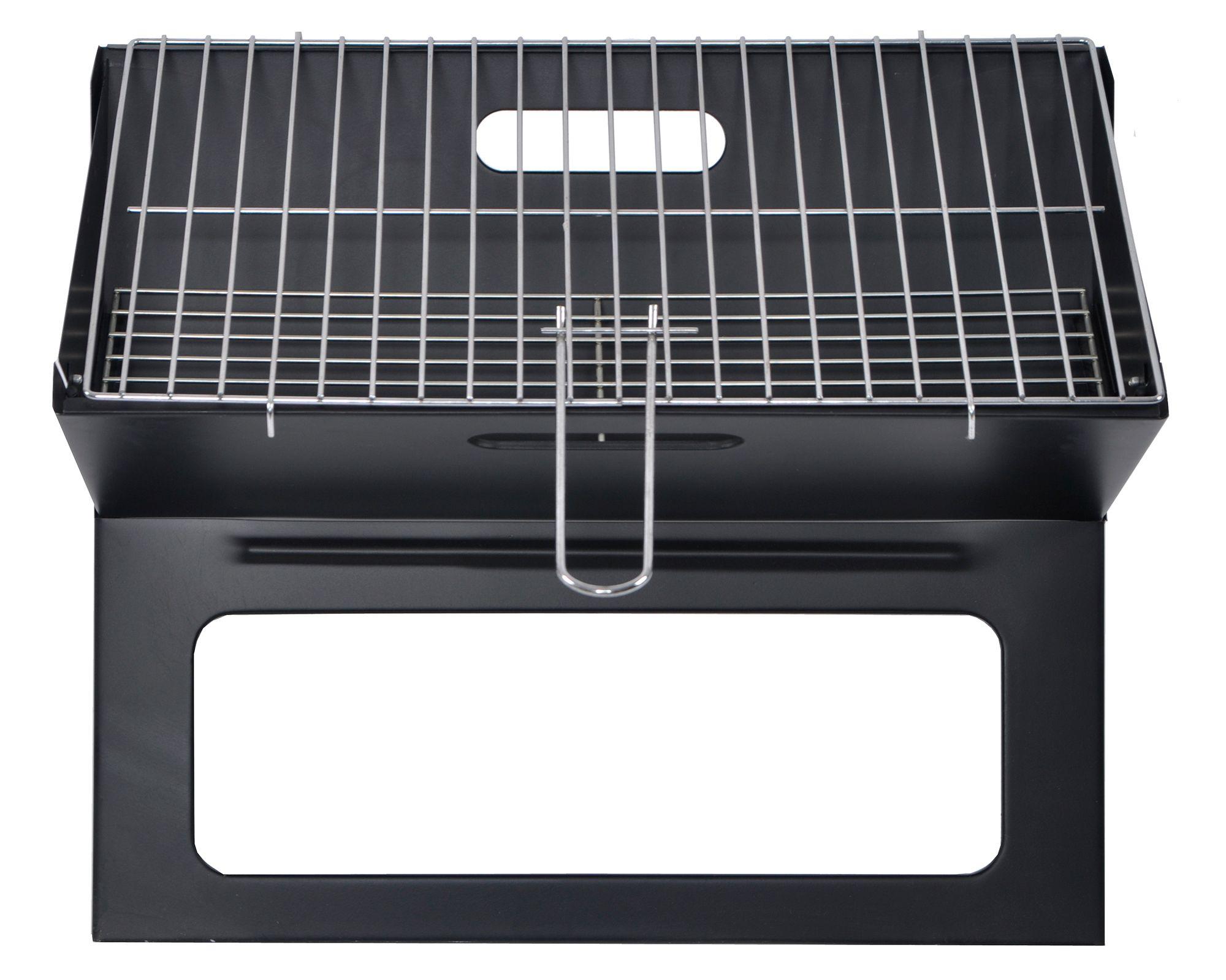 Parrilla a carbón Plegable negro-0