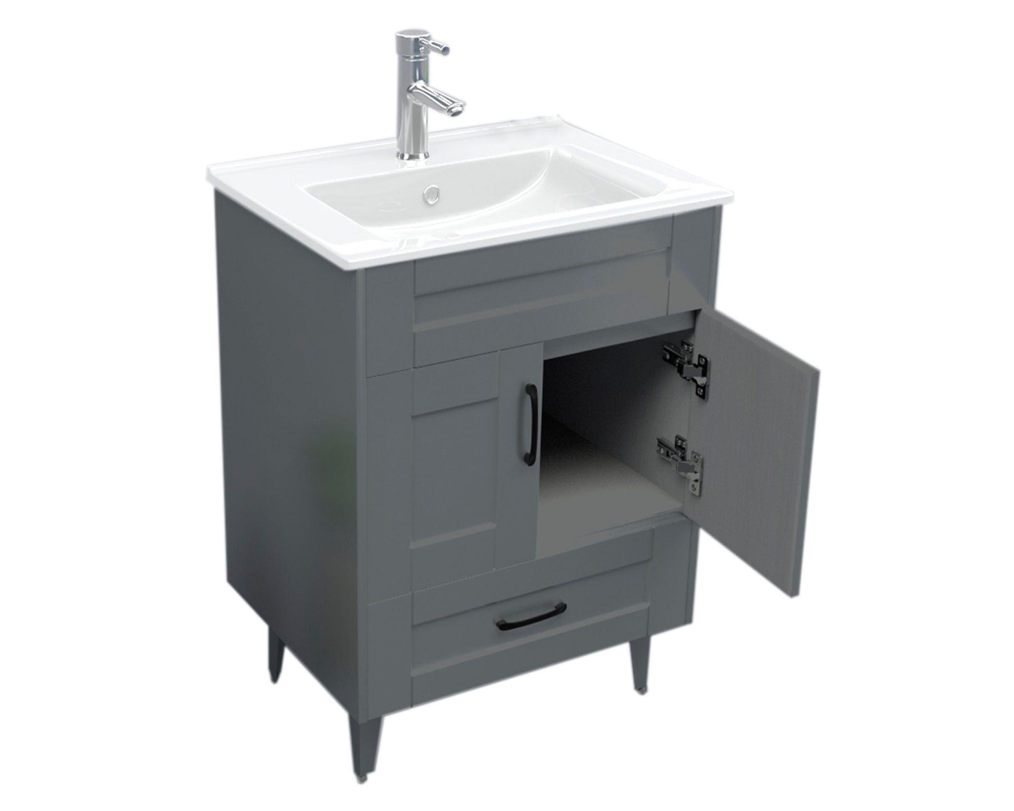 Mueble vanitorio 60 cm BM-DELUXE-B60SKG+P-6 gris-2