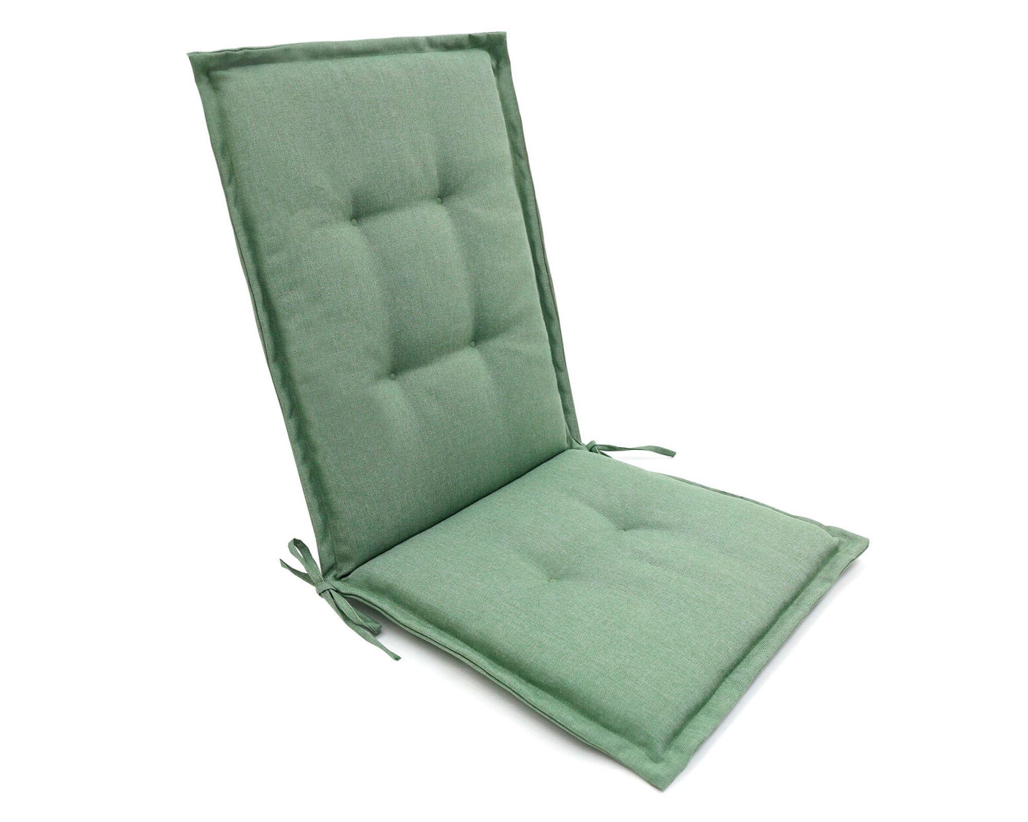 Cojín asiento con respaldo Olefín verde-0
