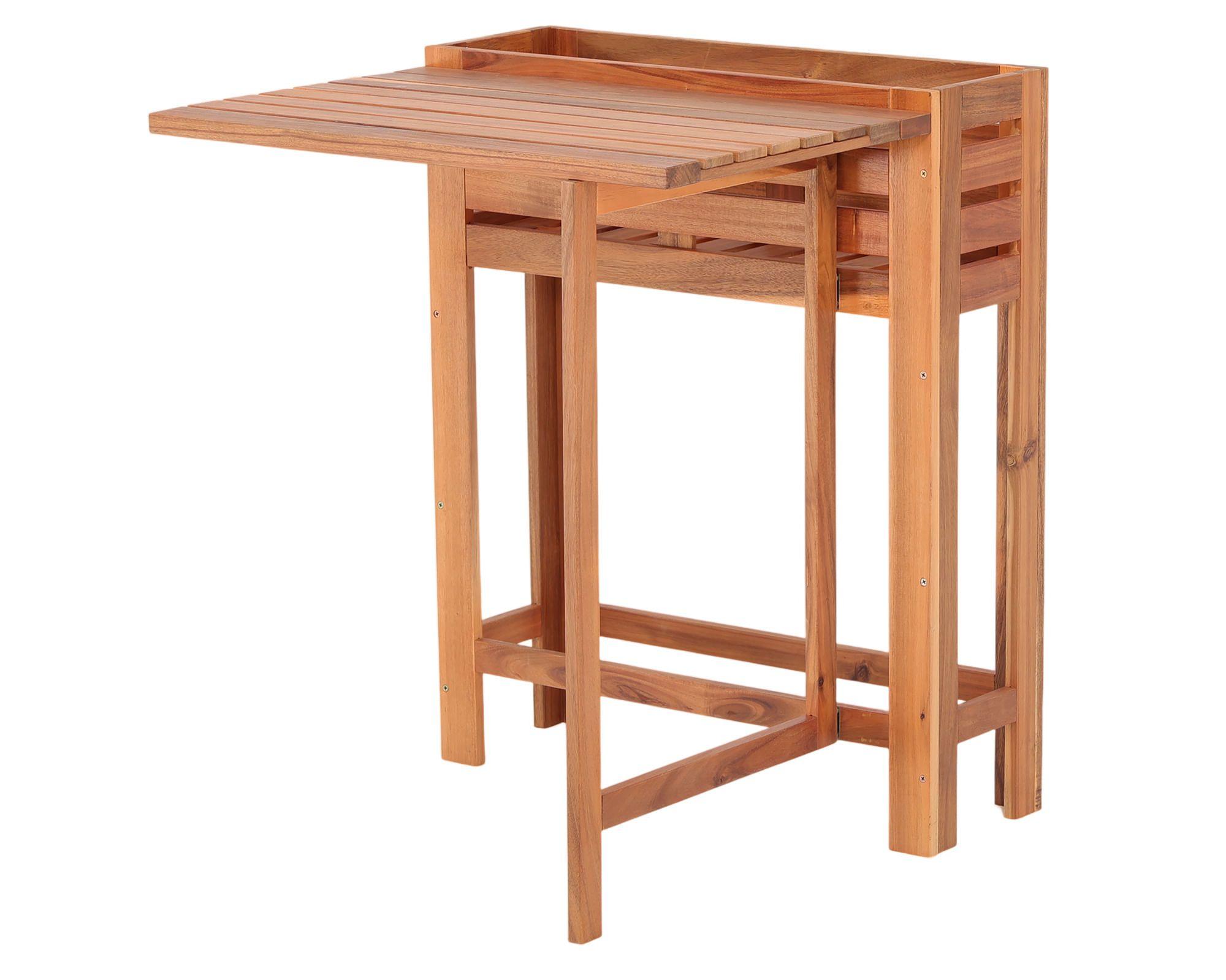 Set bistro madera 2 sillas + mesa cuadrada-3