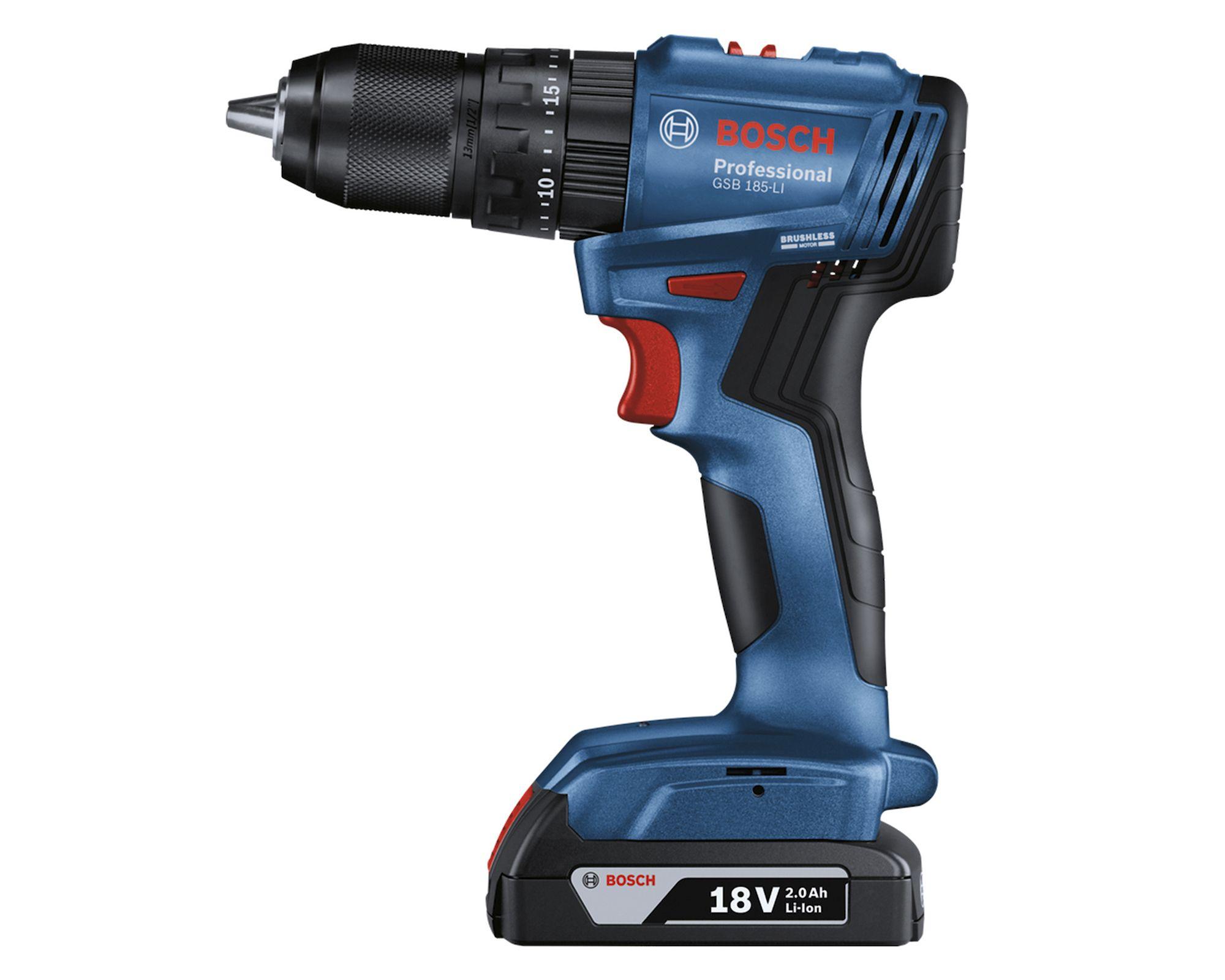 Taladro percutor 18V 13 mm GSB 185-LI + 2 baterías 2.0 Ah + maletín-1