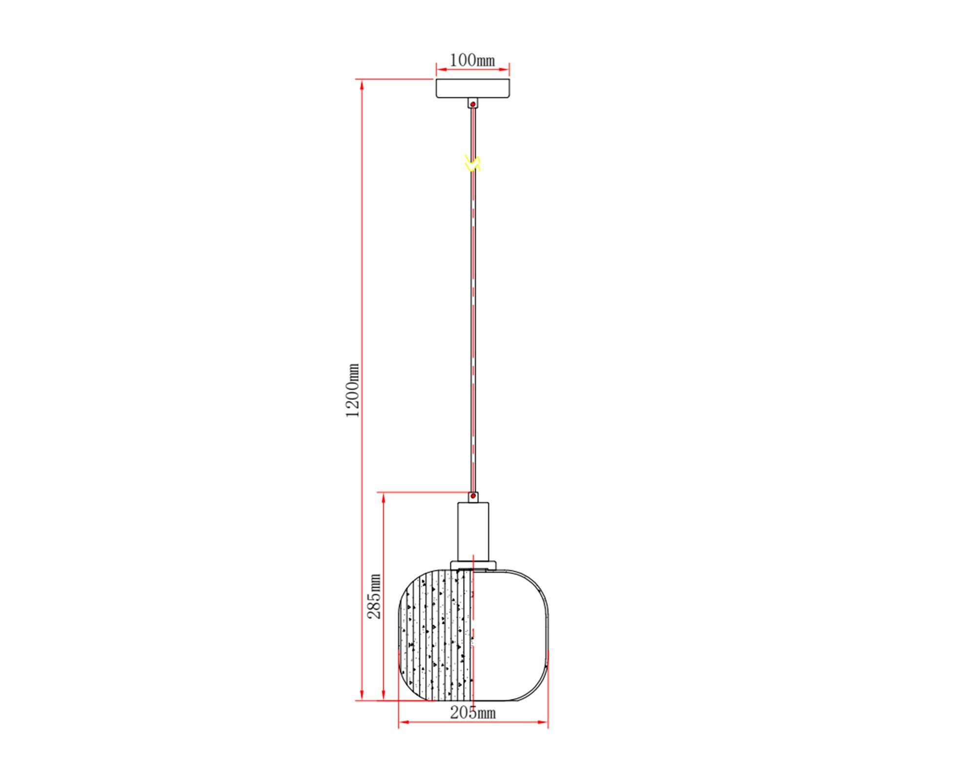 Lámpara colgar 1L E27 acero/vidrio-3