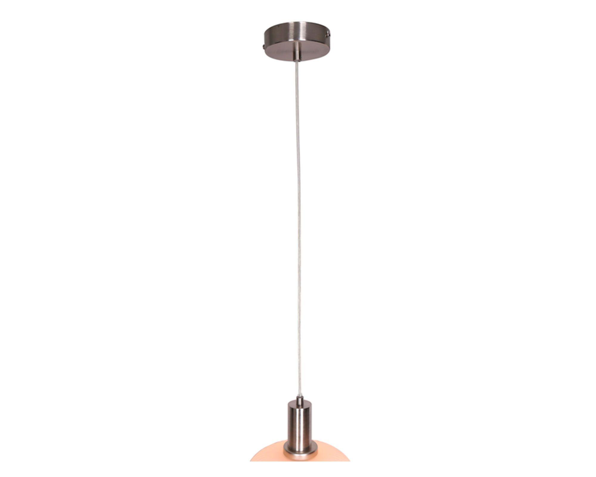 Lámpara colgar 1L E27 acero/vidrio-2