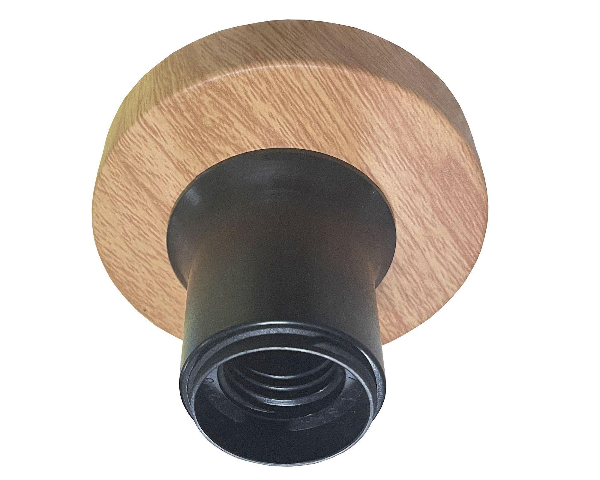 Lámpara techo 1L E27 negro/madera-3