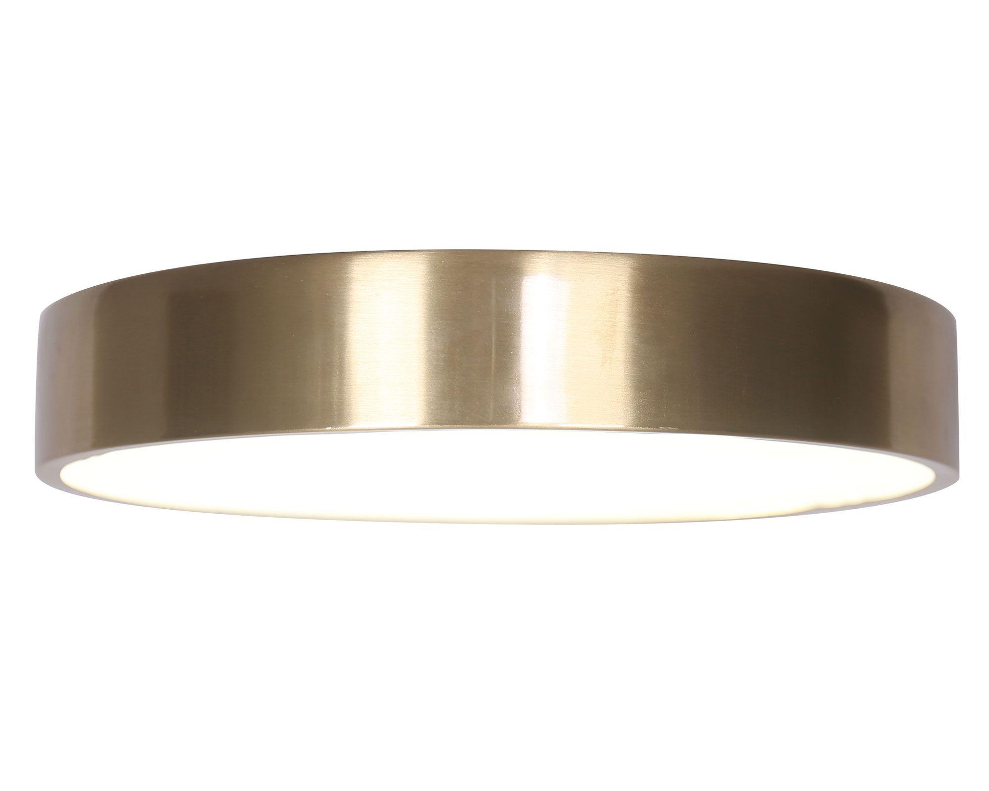 Plafón LED redondo dorado 30 cm-2