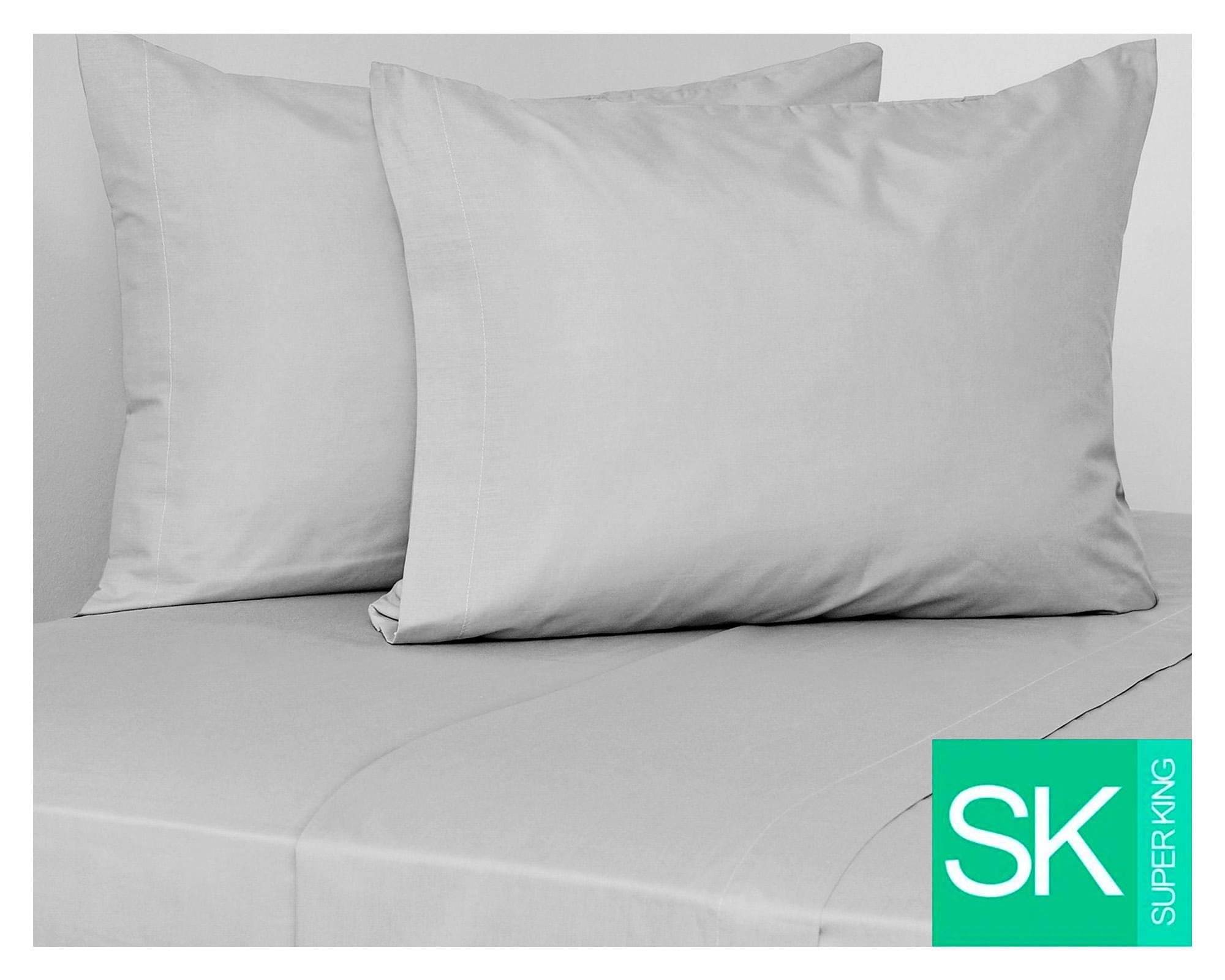Juego de sábanas Súper King 300 hilos Pearl gris-0